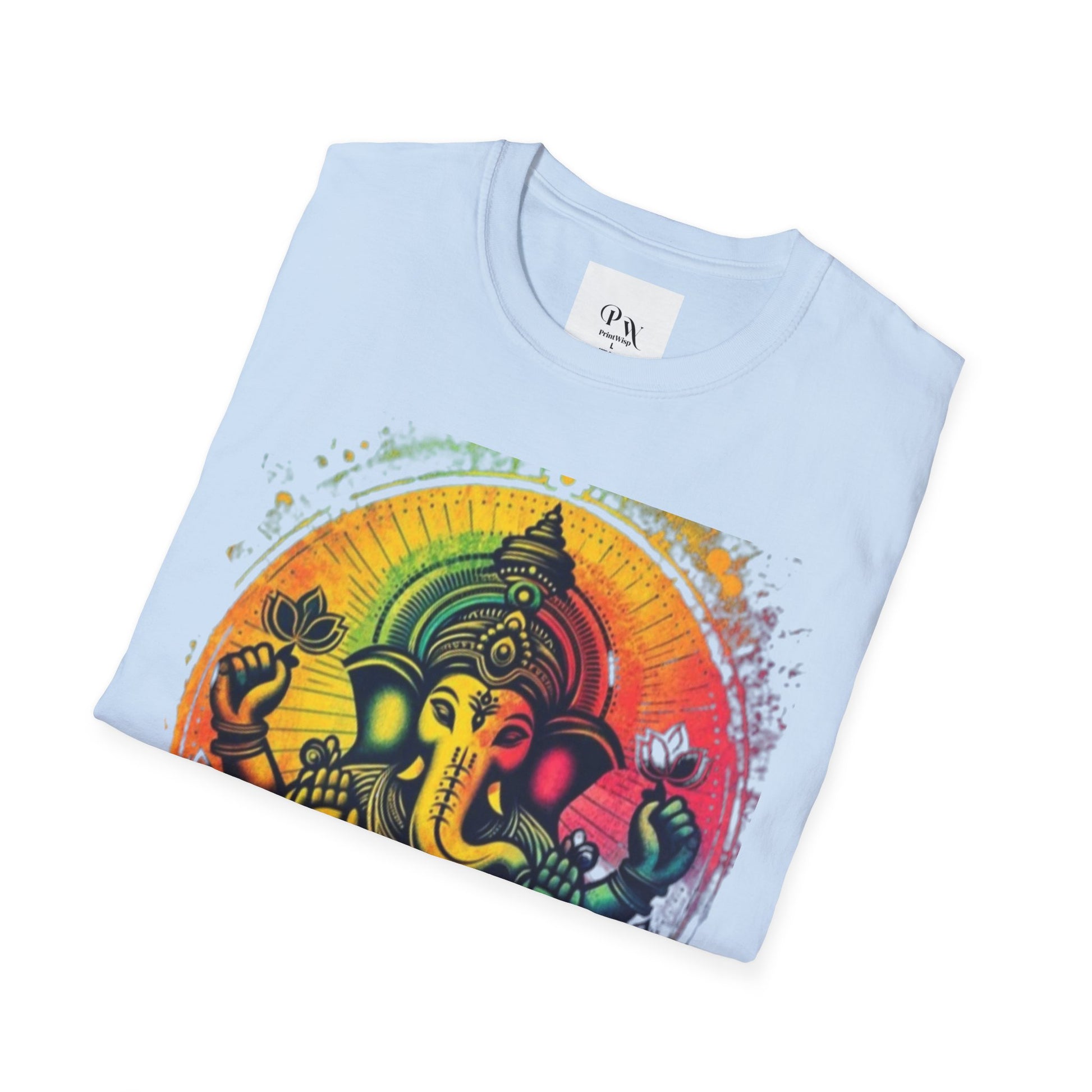 Ganesh T-Shirt, Spiritual Tee, Festival Apparel, Hindu Gifts, Artistic Shirt, Unique Clothing. Can also order in Bulk