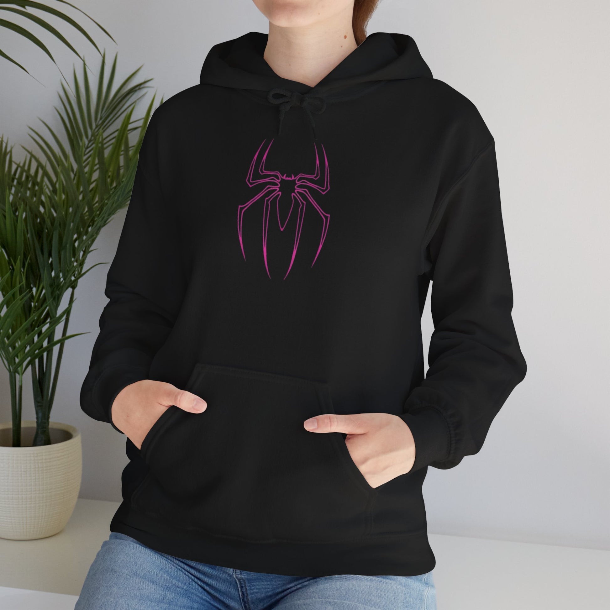 Spider-Inspired Unisex Hoodie for Fans, Stylish Graphic Sweatshirt, Perfect Gift for Comic Lovers, Cozy Casual Wear, Halloween Costume