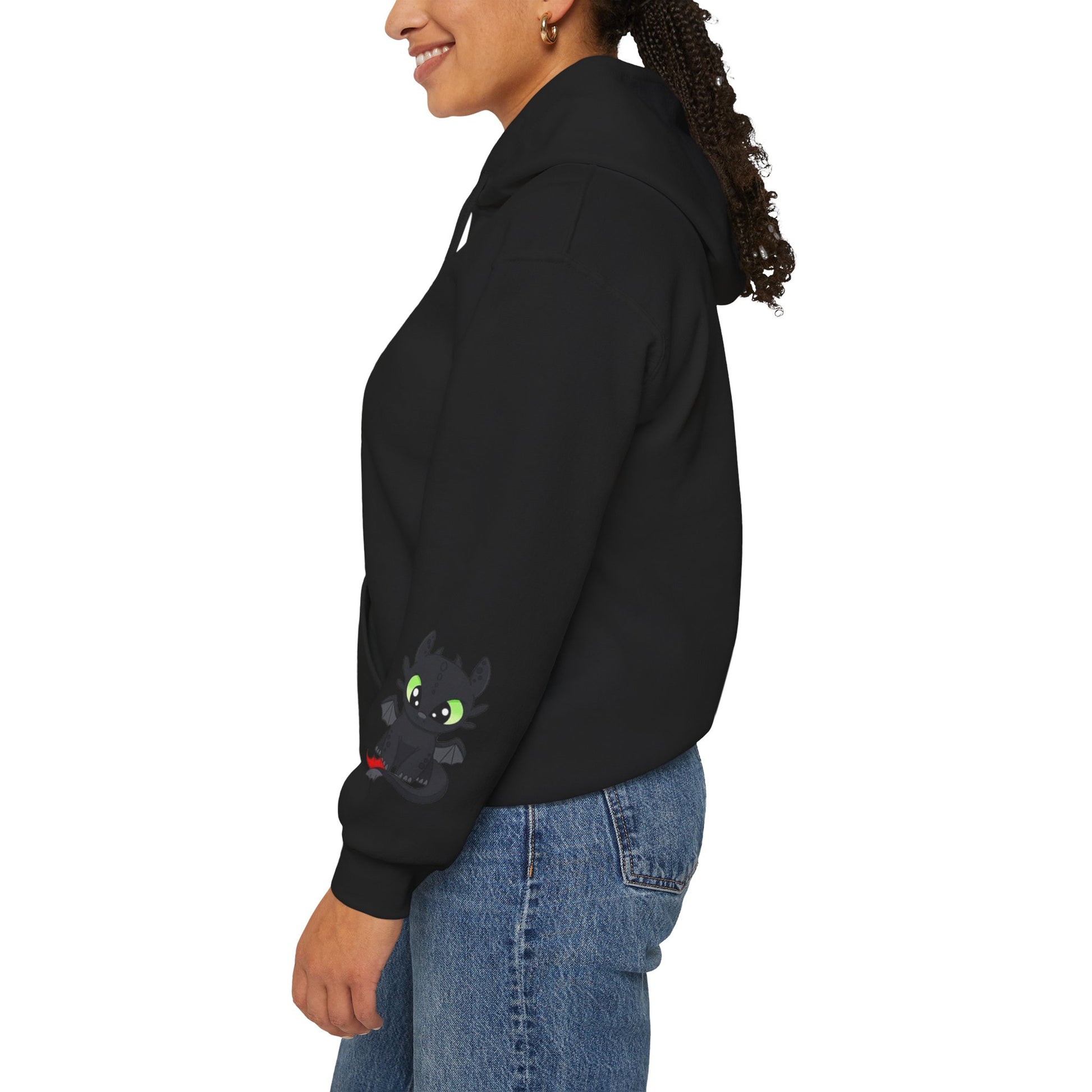 Cute Dragon & Monster Unisex Hoodie, Cozy Sweatshirt for Kids and Adults, Funny Gift for Halloween, Anime Lovers, Stylish Casual Wear