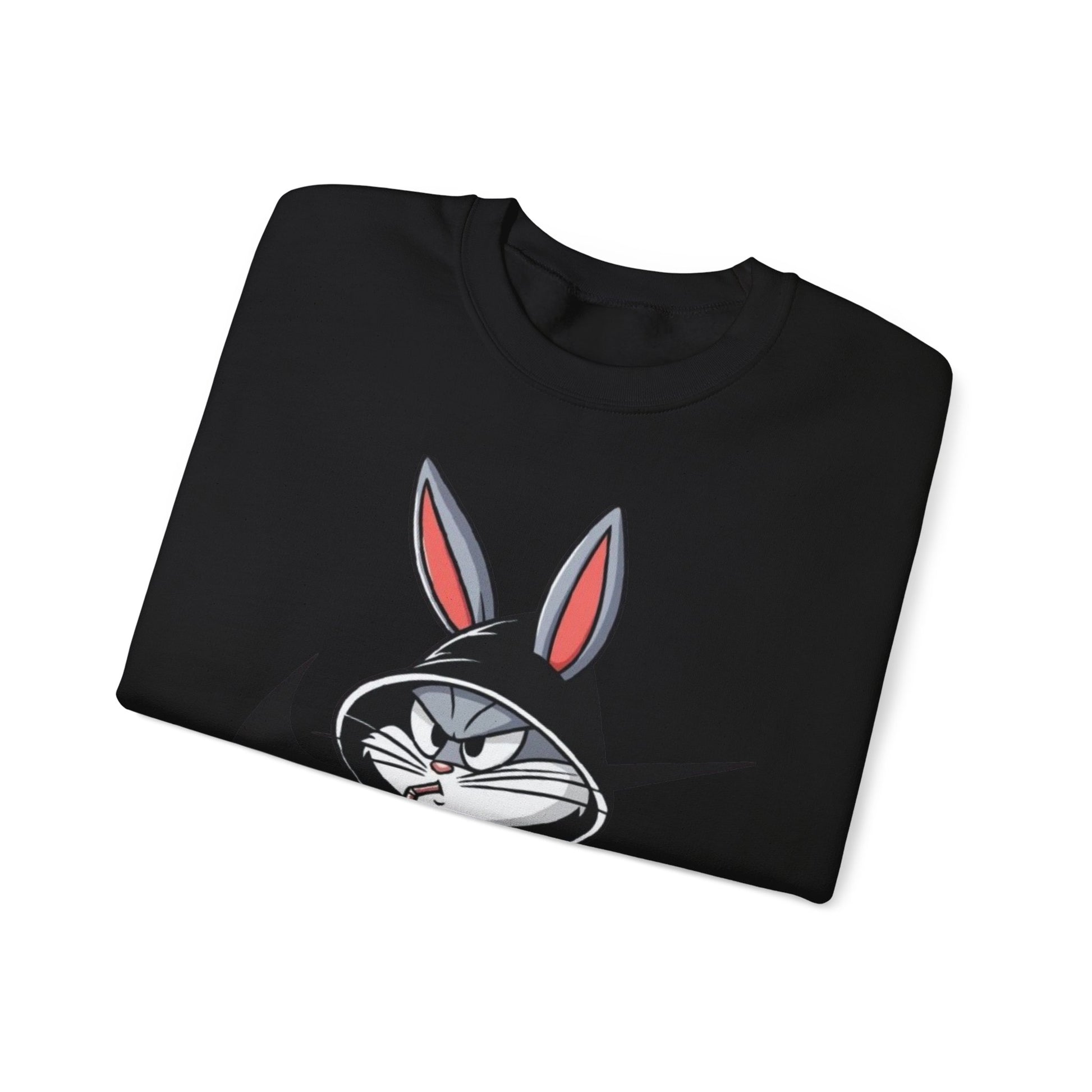 Cool Rabbit Crewneck Sweatshirt, Unisex Sweatshirt, Casual Hoodie, Gift for Him, Cozy Fashionwear