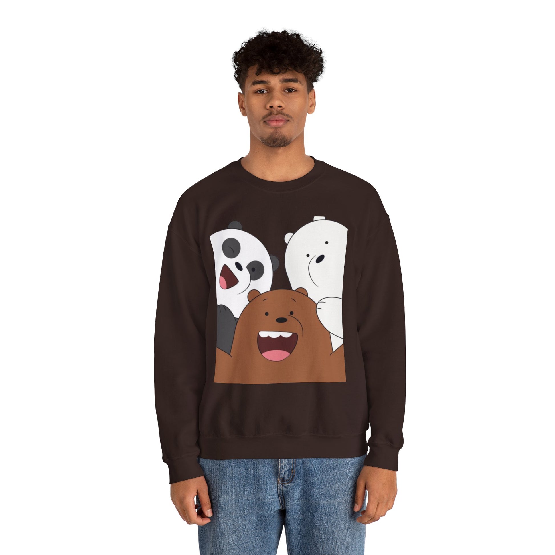 Cute Animal Friends Crewneck Sweatshirt, Cozy Sweatshirt, Gift for Animal Lovers, Funny Crewneck, Cute Cartoon Sweatshirt, Winter Fashion