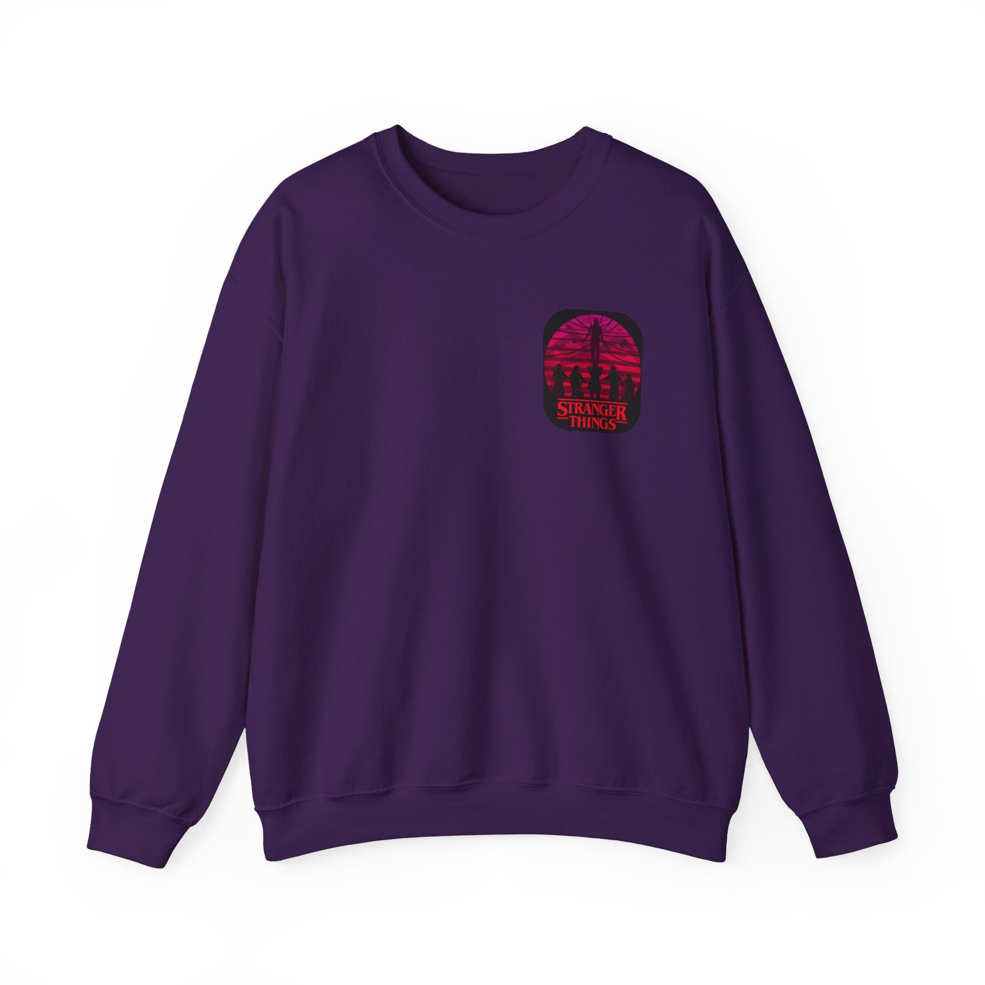 Stranger things Artistic Crewneck Sweatshirt, Cozy Sweatshirt, Unique Gift, Gender Neutral Apparel, Creative Fashion, Everyday Wear, Casual Style