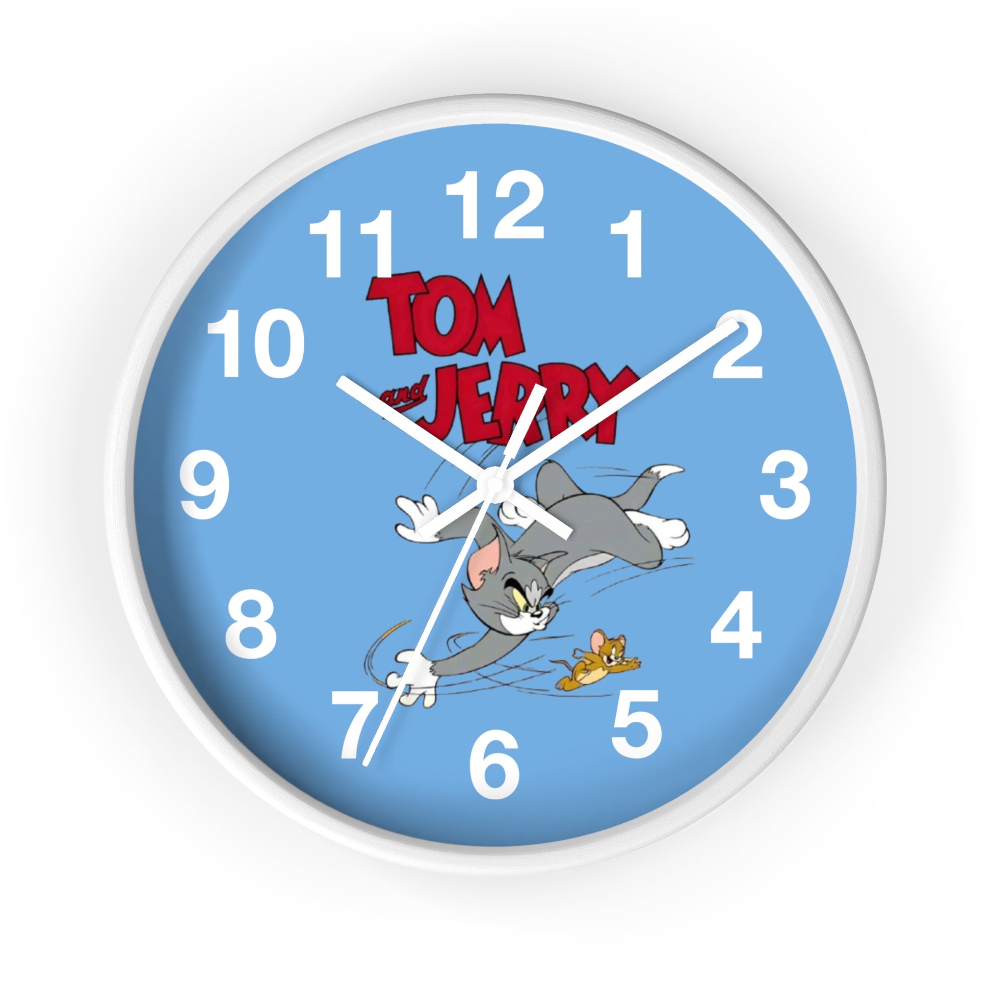 Tom and Jerry Wall Clock, Cartoon Clock, Retro Decor, Kids Room Accessories, Unique Gift, Home Office Wall Art