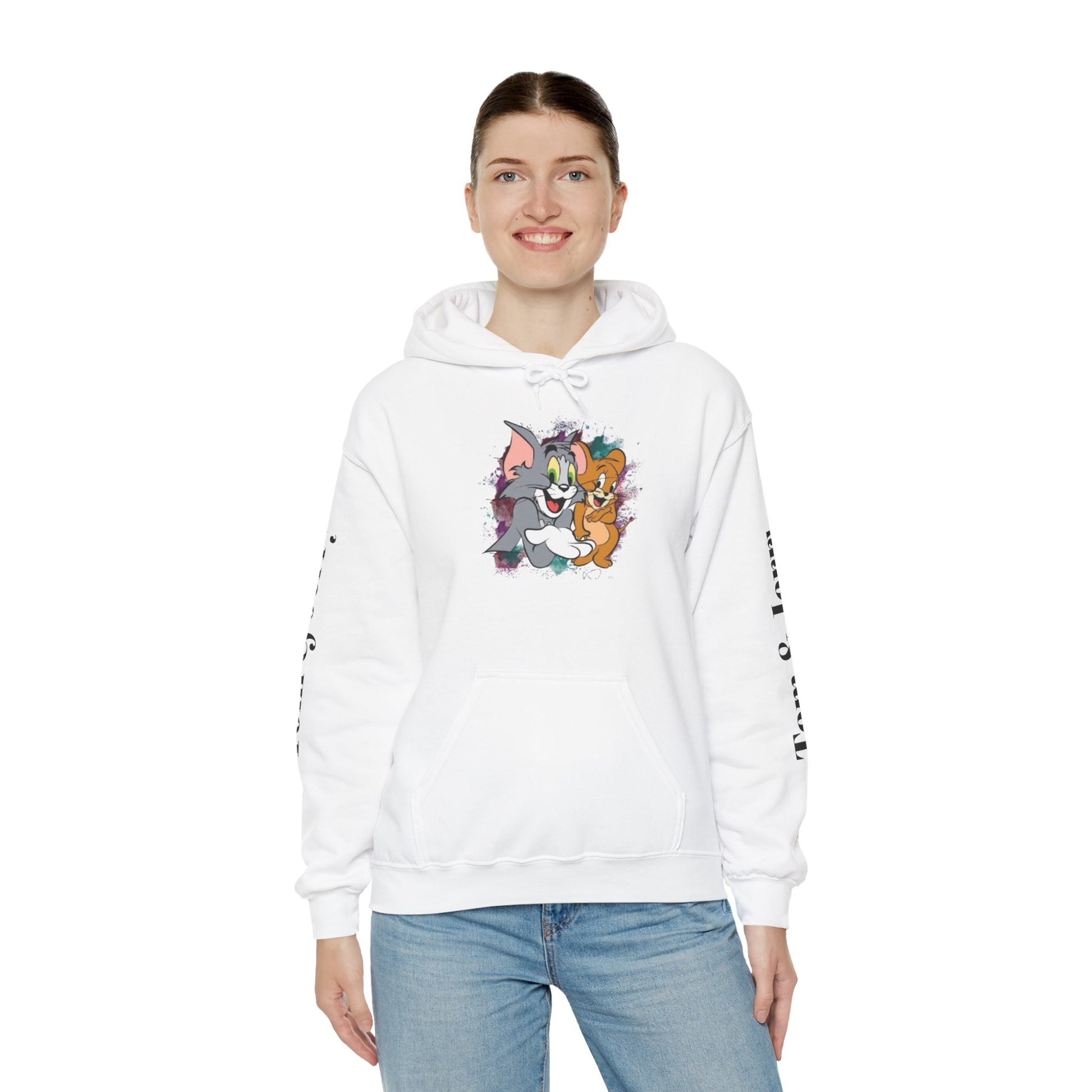Tom and Jerry Unisex Hoodie - Vintage Cartoon Sweatshirt for Fans, Cozy Gift for Birthdays, Perfect for All Seasons, Casual Wear