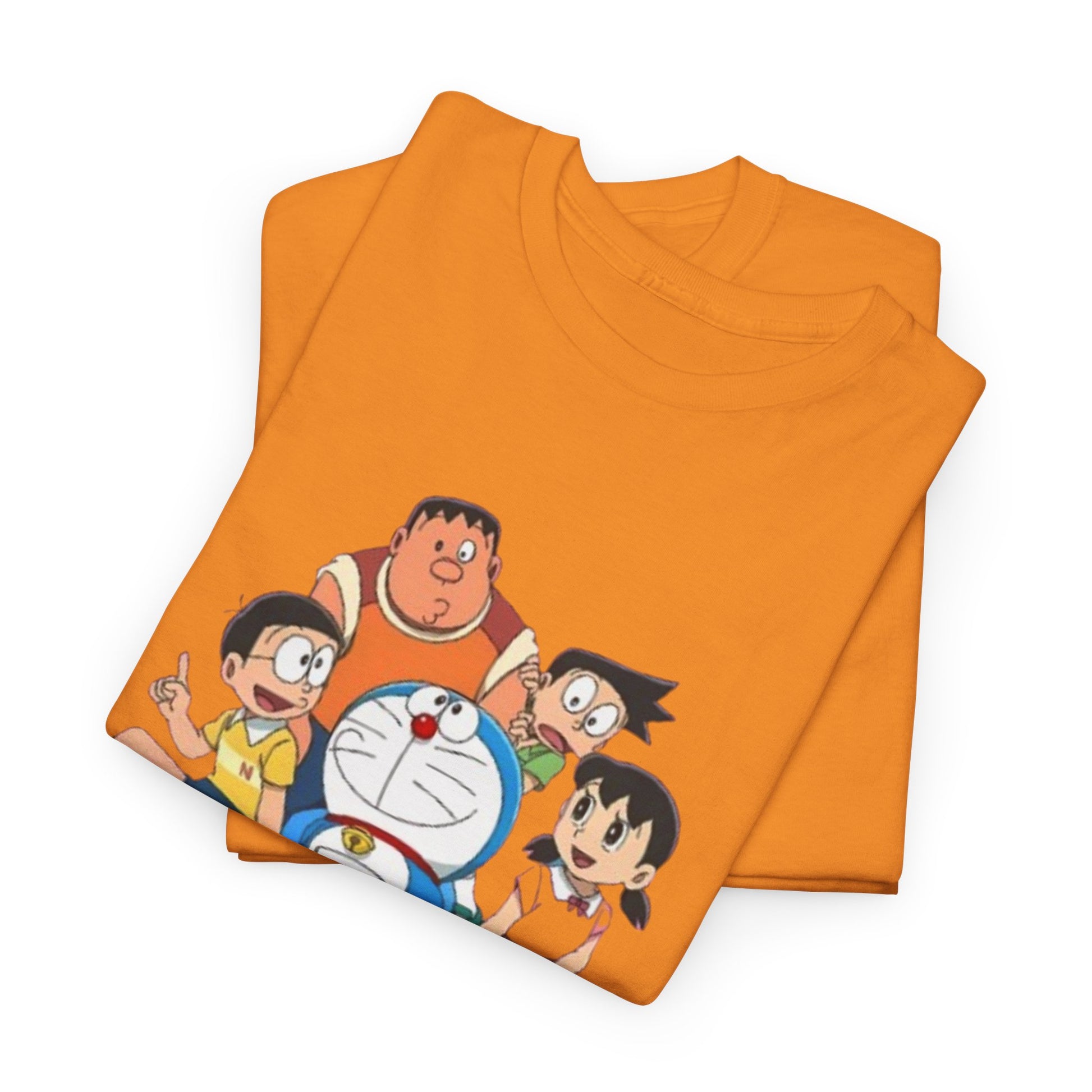 Doraemon Vintage Cartoon Unisex Tee - Nostalgic Gift for Fans, Oversized Cotton Shirt, Anime Merchandise, Casual Wear, Everyday Comfort