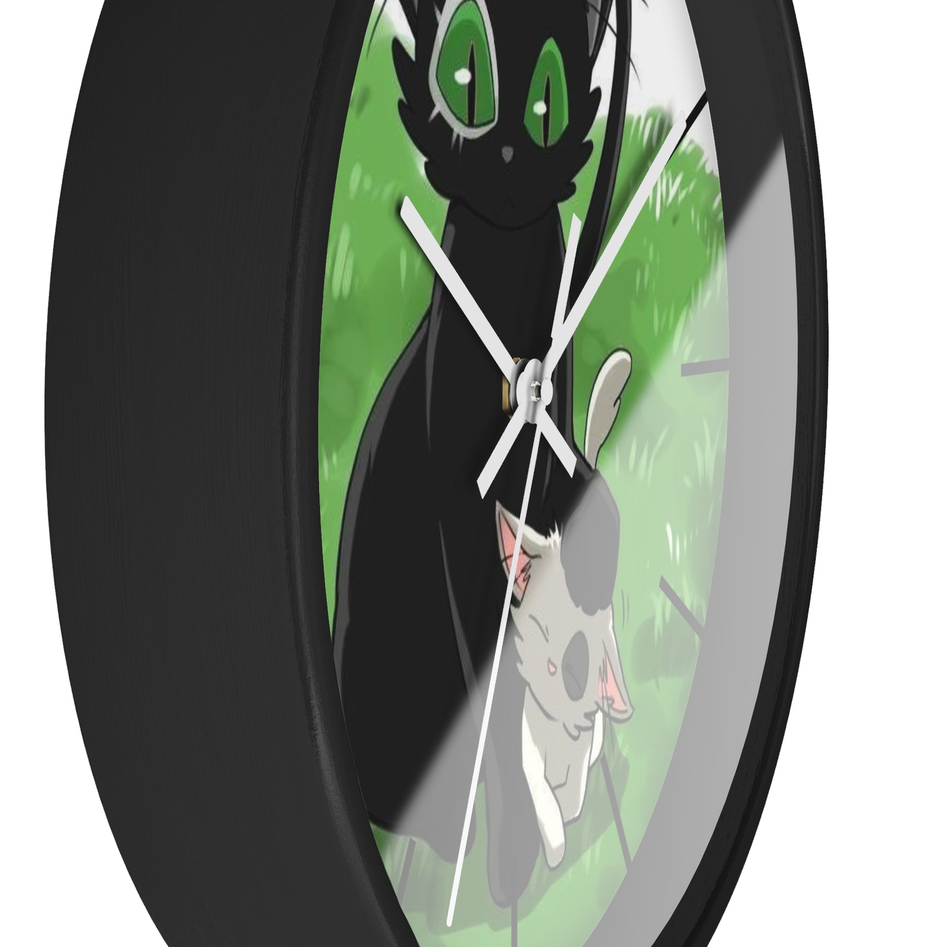 SUZUME Wall Clock, Anime Lover Home Decor, Kids Room Clock, Whimsical Clock Design, Pet Lover Gift
