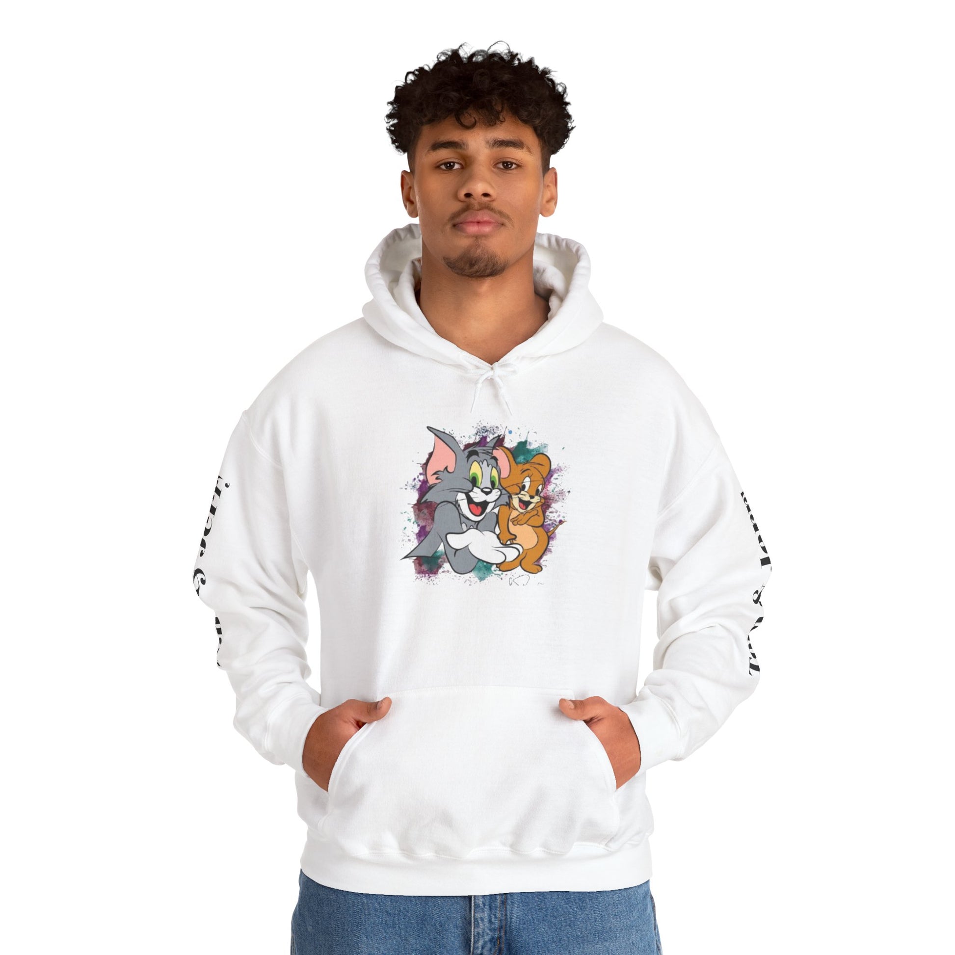 Tom and Jerry Unisex Hoodie - Vintage Cartoon Sweatshirt for Fans, Cozy Gift for Birthdays, Perfect for All Seasons, Casual Wear