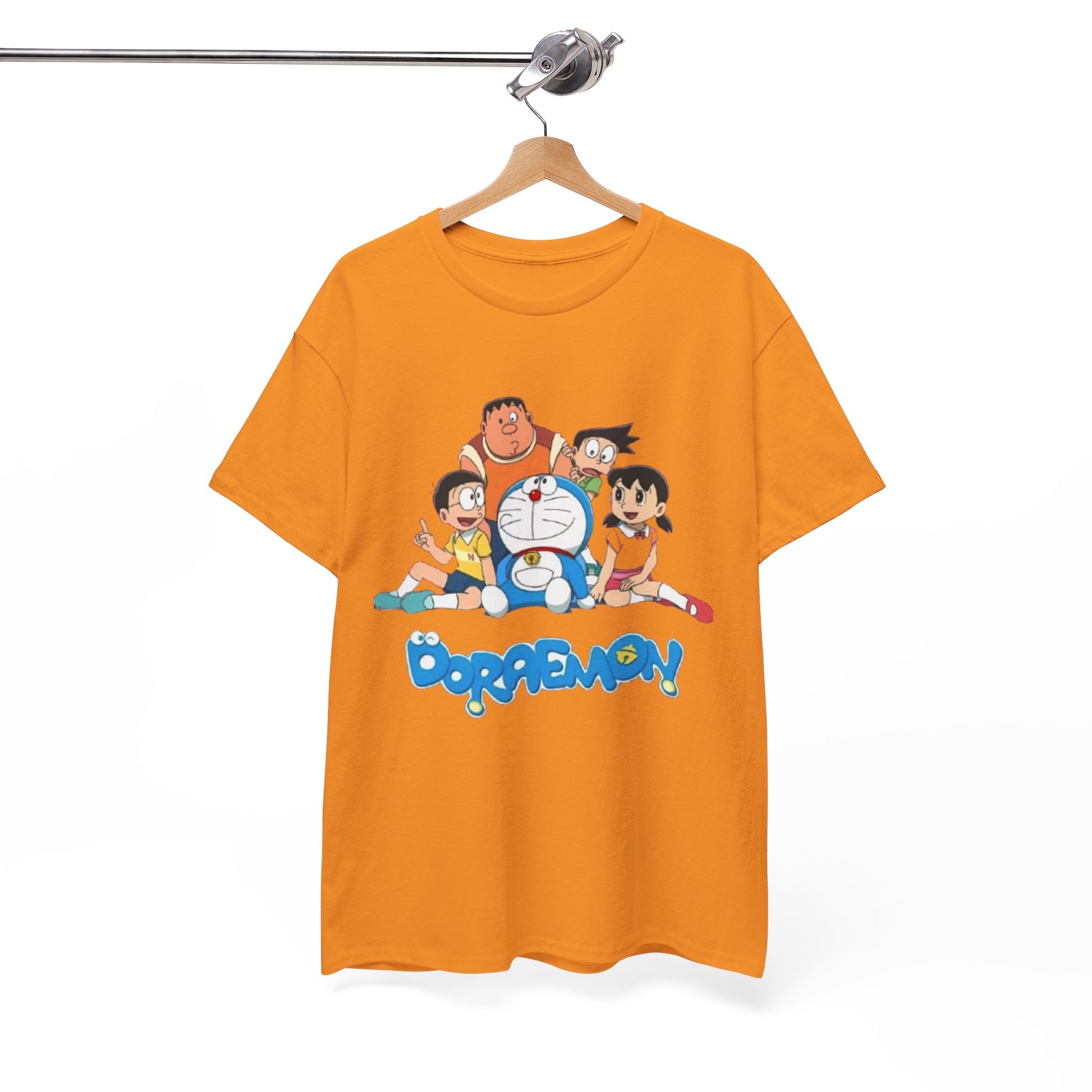 Doraemon Vintage Cartoon Unisex Tee - Nostalgic Gift for Fans, Oversized Cotton Shirt, Anime Merchandise, Casual Wear, Everyday Comfort