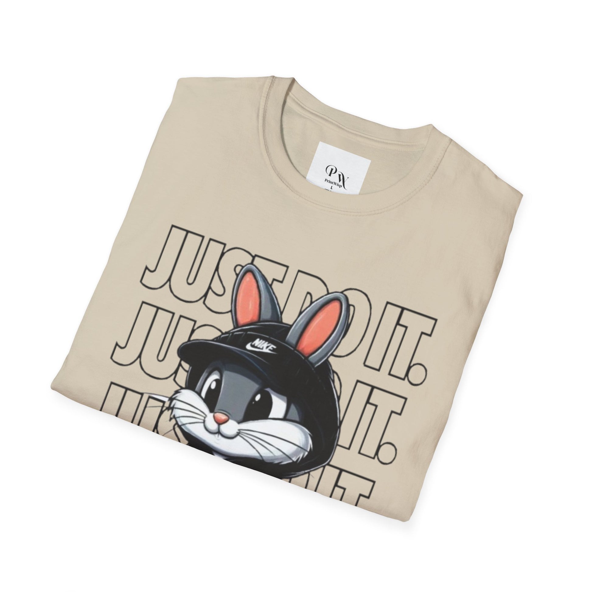 Cool Cartoon Bunny T-Shirt, Streetwear Tee, Casual Unisex Shirt, Gift for Kids & Teens, Perfect for Everyday Wear, Fun Graphic Top