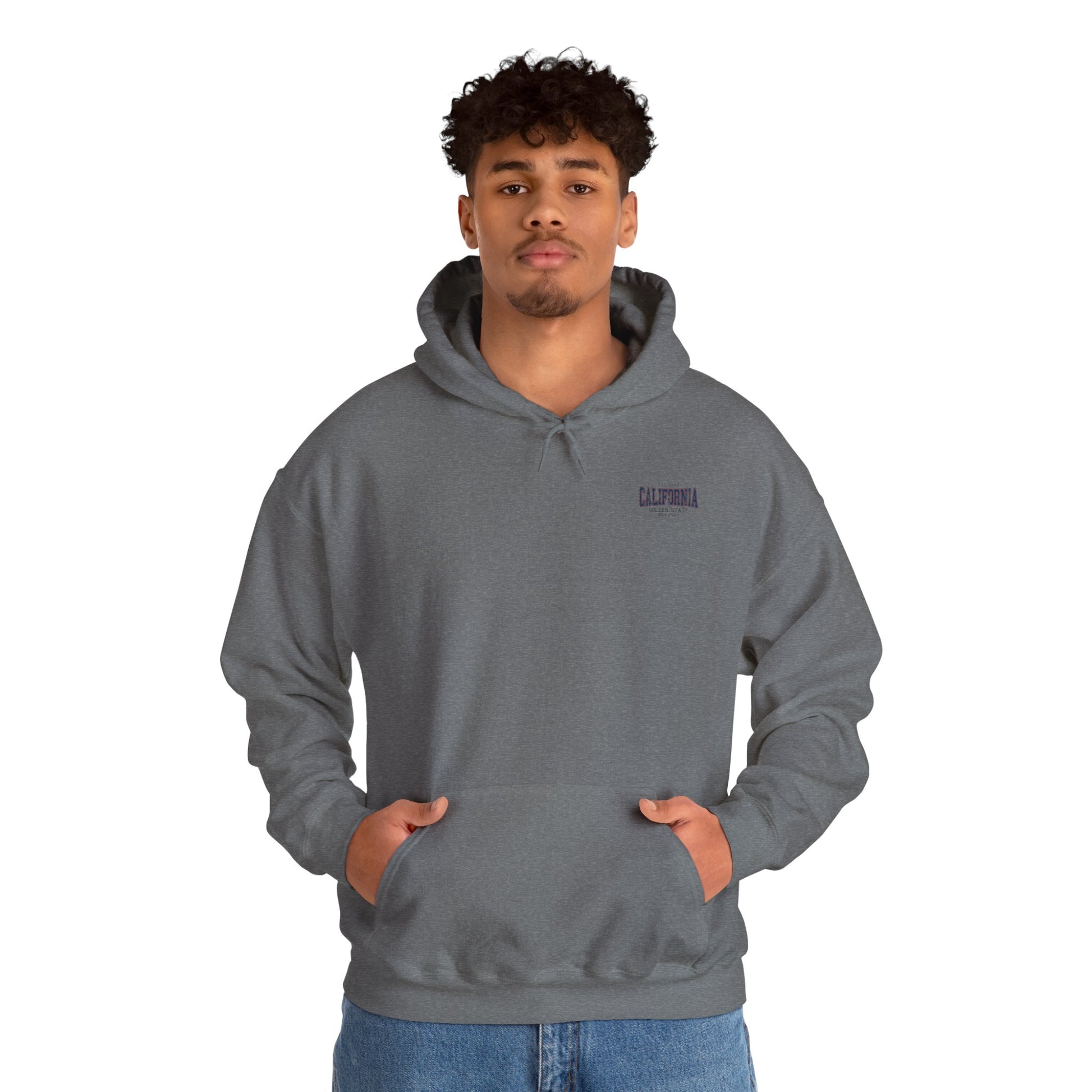 cool print California Unisex Heavy Blend™ Hoodie - Cozy Graphic Pullover for Casual Days, Gift for Friends & Family, Perfect for Holidays