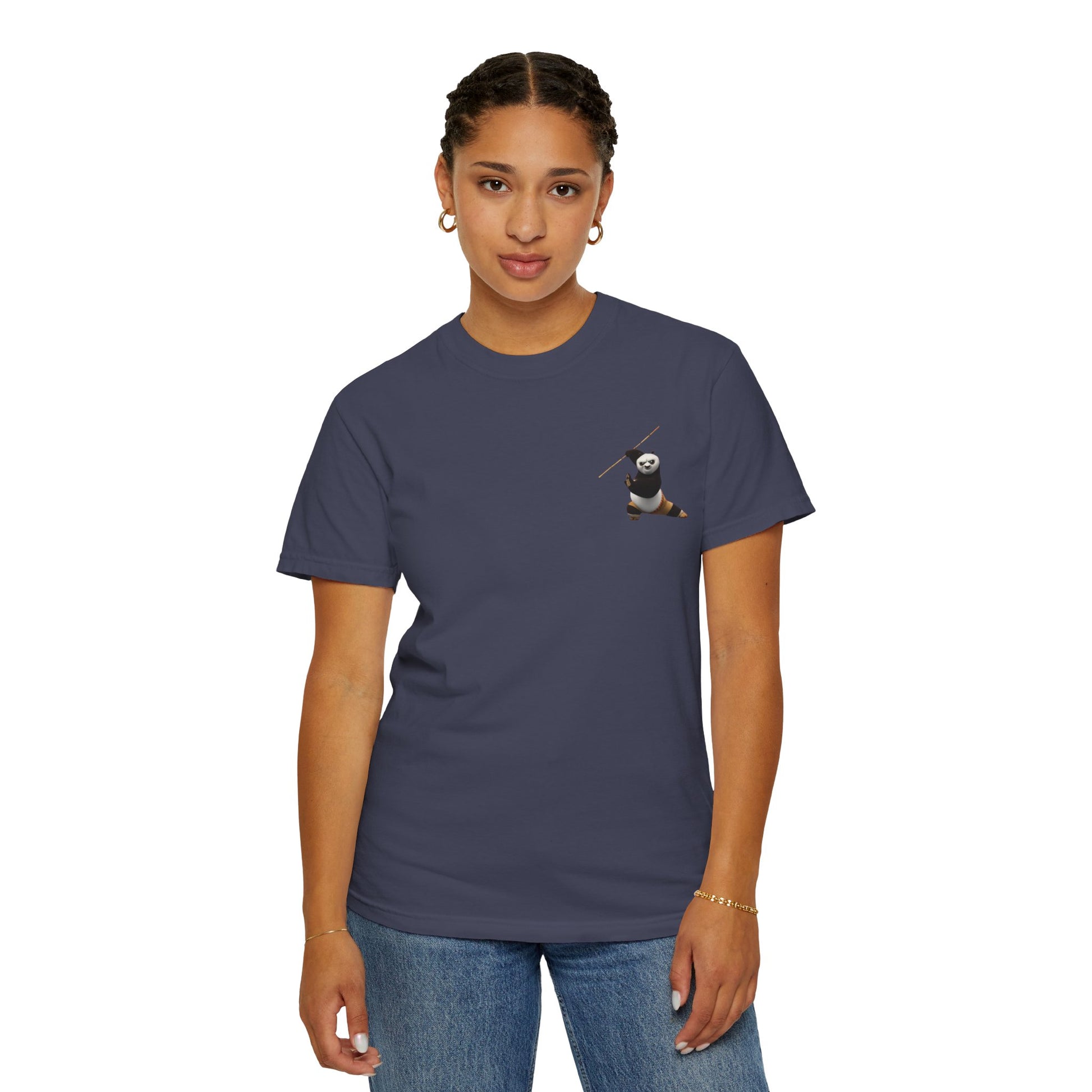 Kung Fu Panda Unisex Garment-Dyed T-Shirt, Cute Panda Tee, Movie Merchandise, Casual Wear, Gift for Fans