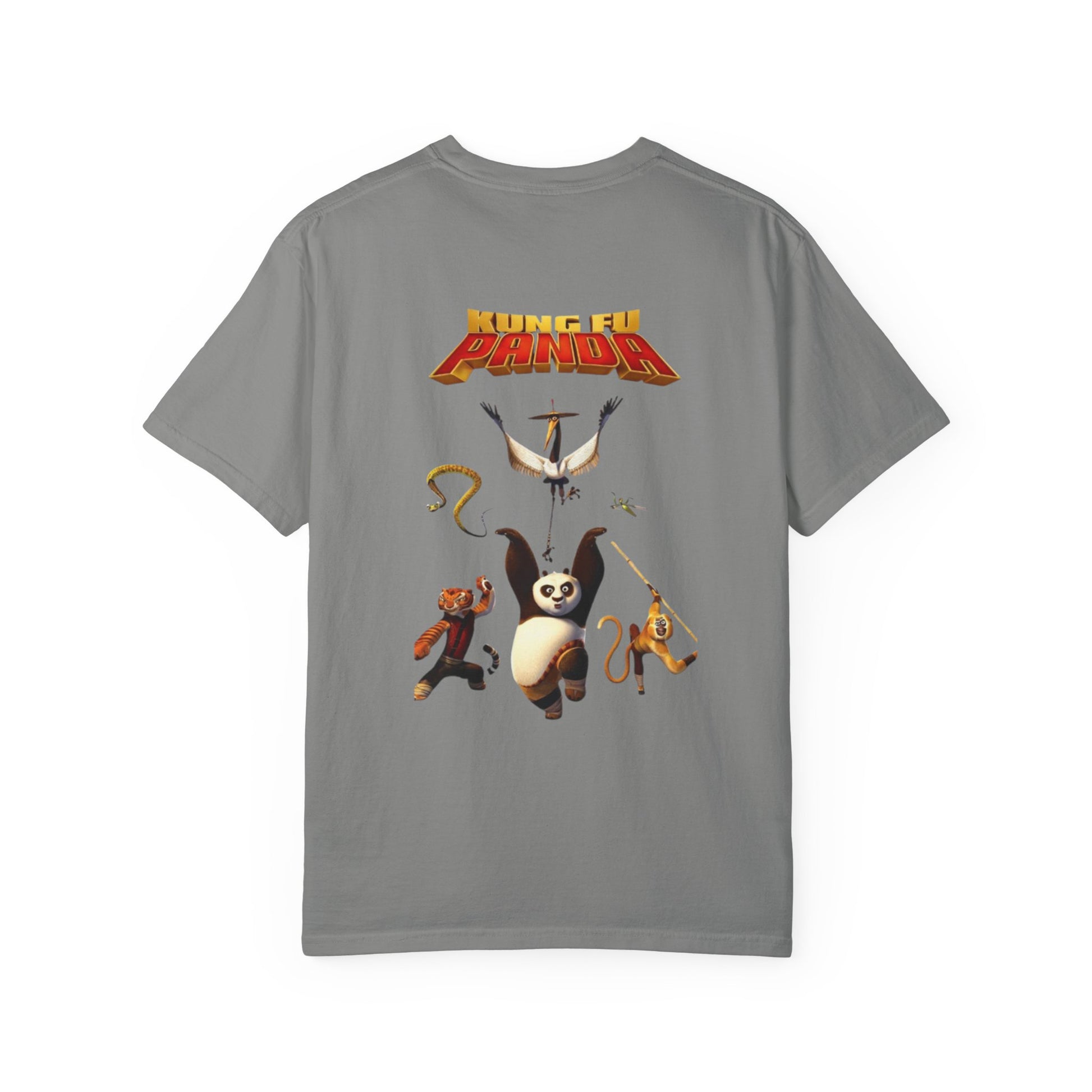 Kung Fu Panda Unisex Garment-Dyed T-Shirt, Cute Panda Tee, Movie Merchandise, Casual Wear, Gift for Fans