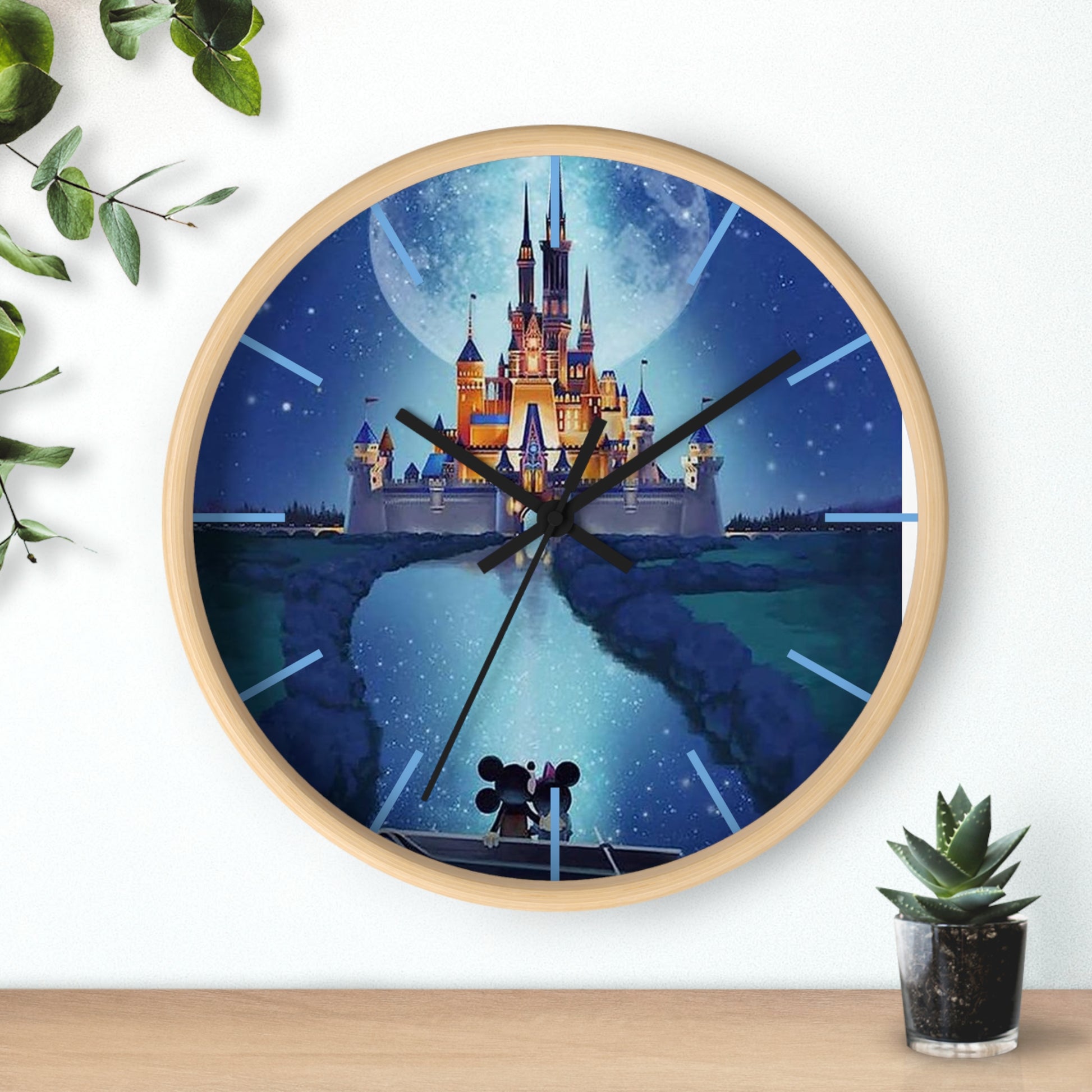 Whimsical Disney Castle Wall Clock, Magical Home Decor, Kids Room Clock, Gift for Disney Lovers, Fairytale Timepiece