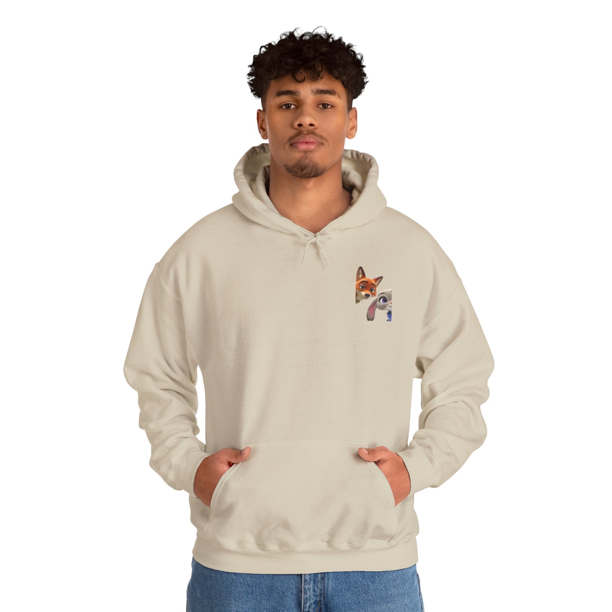 Cozy Animal Friends Hoodie, Cute Animal Sweatshirt, Unisex Graphic Sweatshirt, Perfect Gift for Animal Lovers, Fun Layering Piece