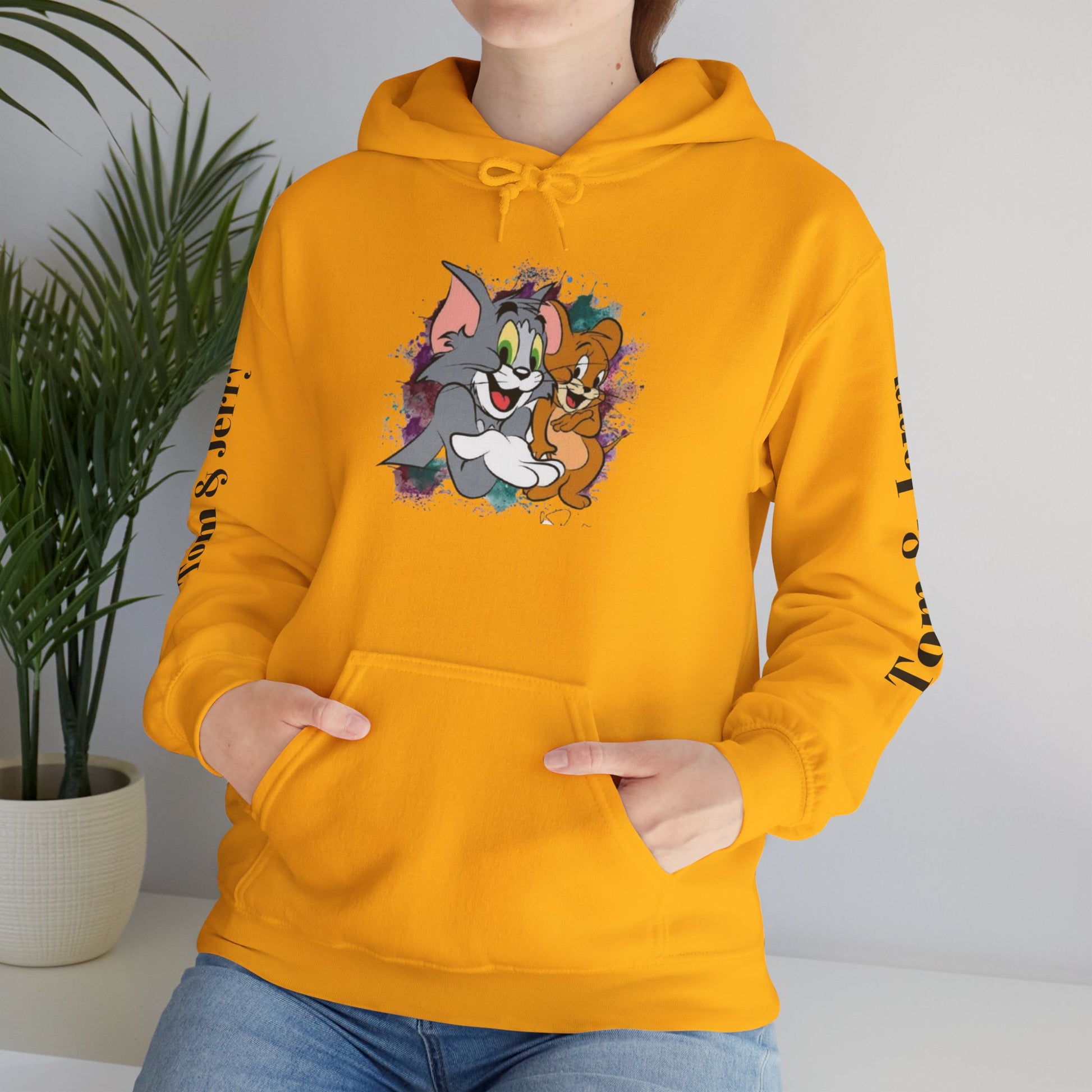 Tom and Jerry Unisex Hoodie - Vintage Cartoon Sweatshirt for Fans, Cozy Gift for Birthdays, Perfect for All Seasons, Casual Wear