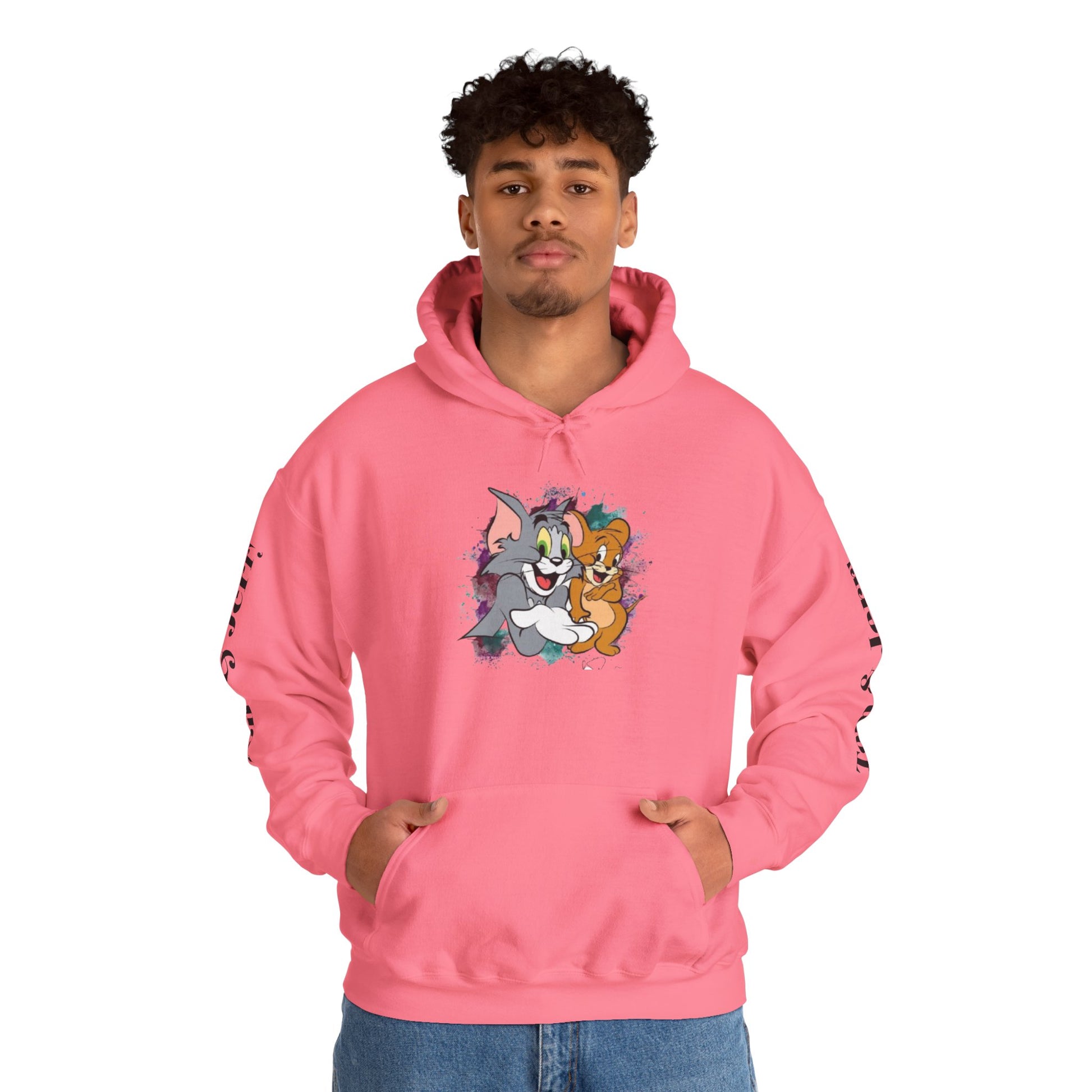 Tom and Jerry Unisex Hoodie - Vintage Cartoon Sweatshirt for Fans, Cozy Gift for Birthdays, Perfect for All Seasons, Casual Wear