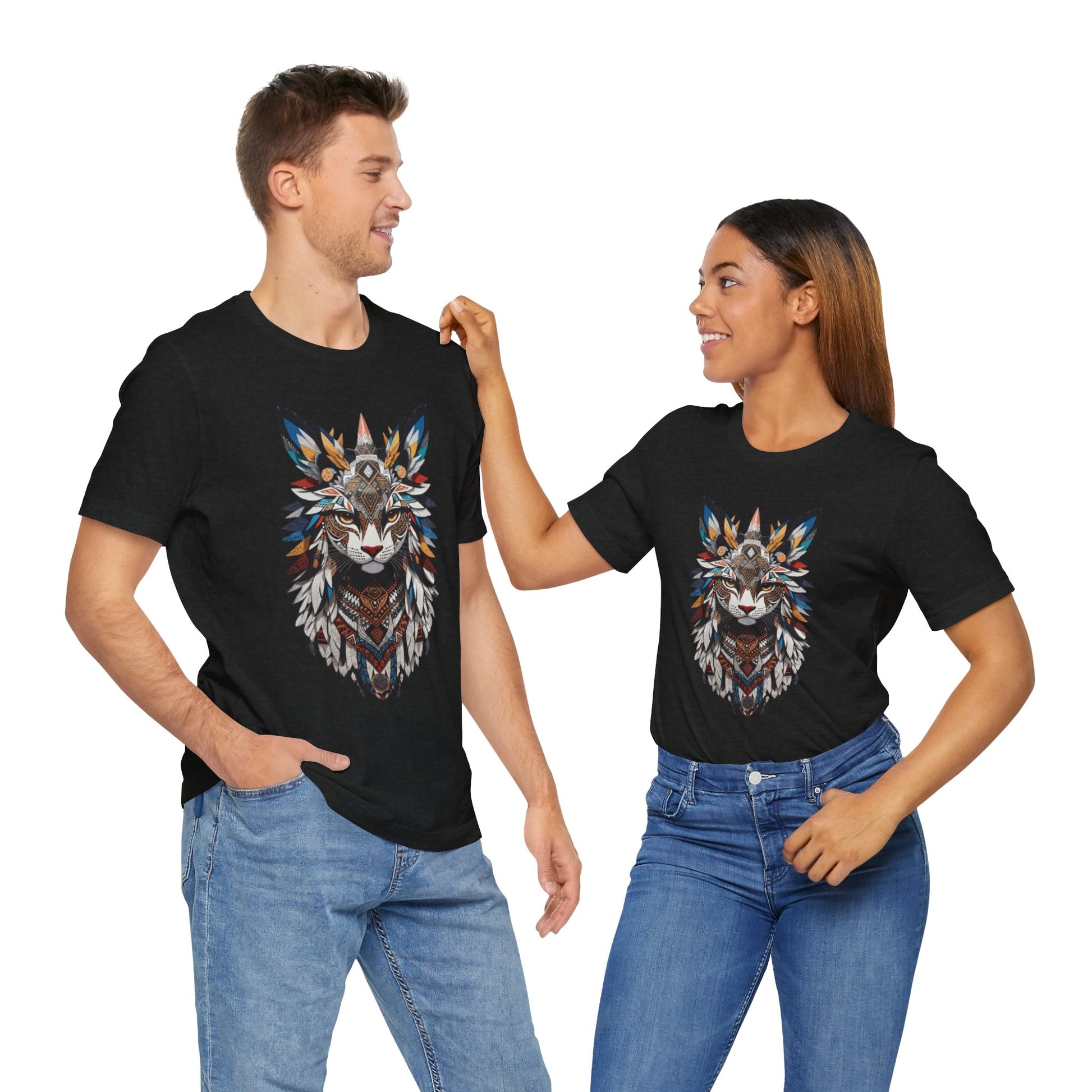 Boho Fox Graphic Tee, Unisex Tee for Nature Lovers, Animal Art Shirt, Eco-Friendly Apparel, Gift for Wildlife Enthusiasts