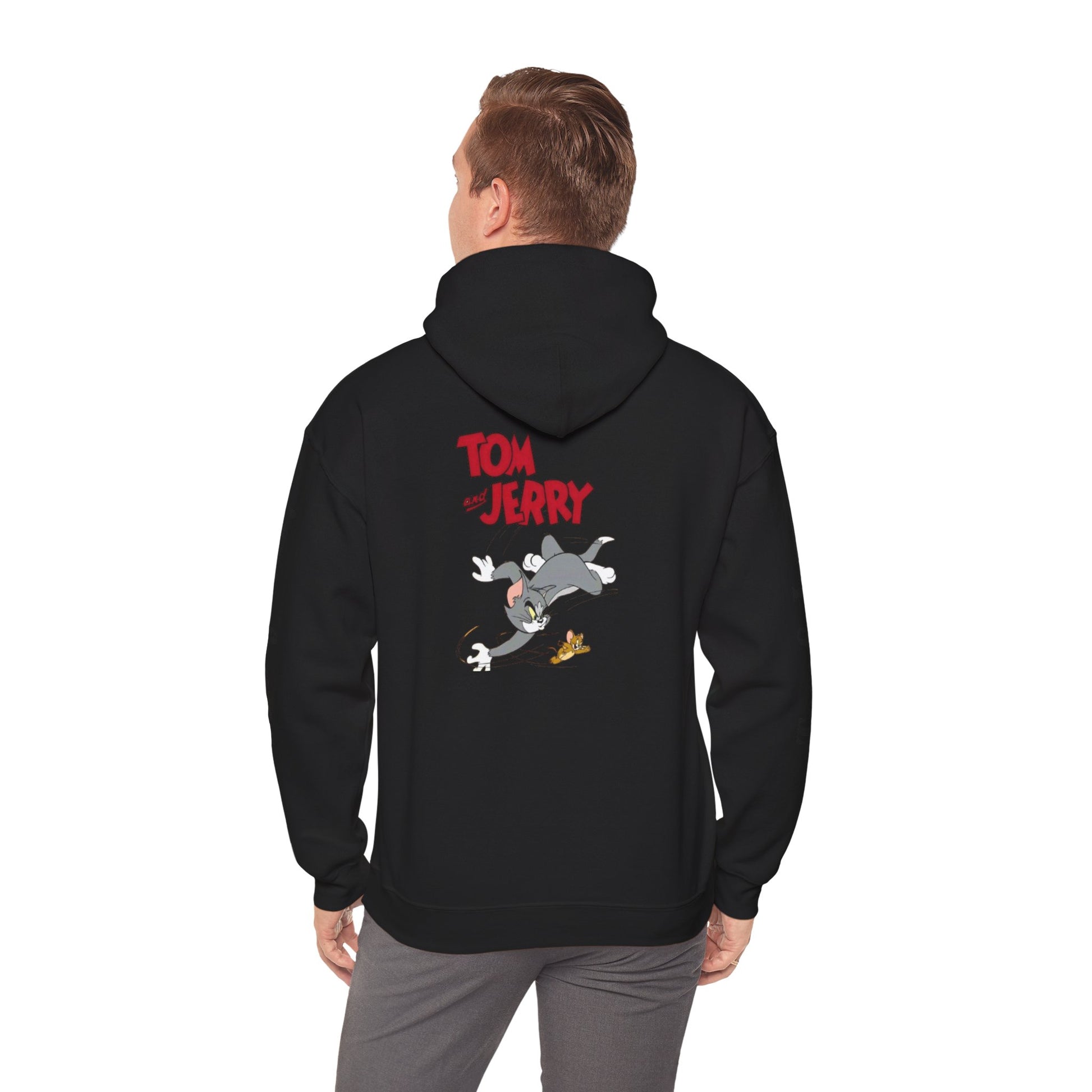 Tom and Jerry Unisex Hoodie - Vintage Cartoon Sweatshirt for Fans, Cozy Gift for Birthdays, Perfect for All Seasons, Casual Wear