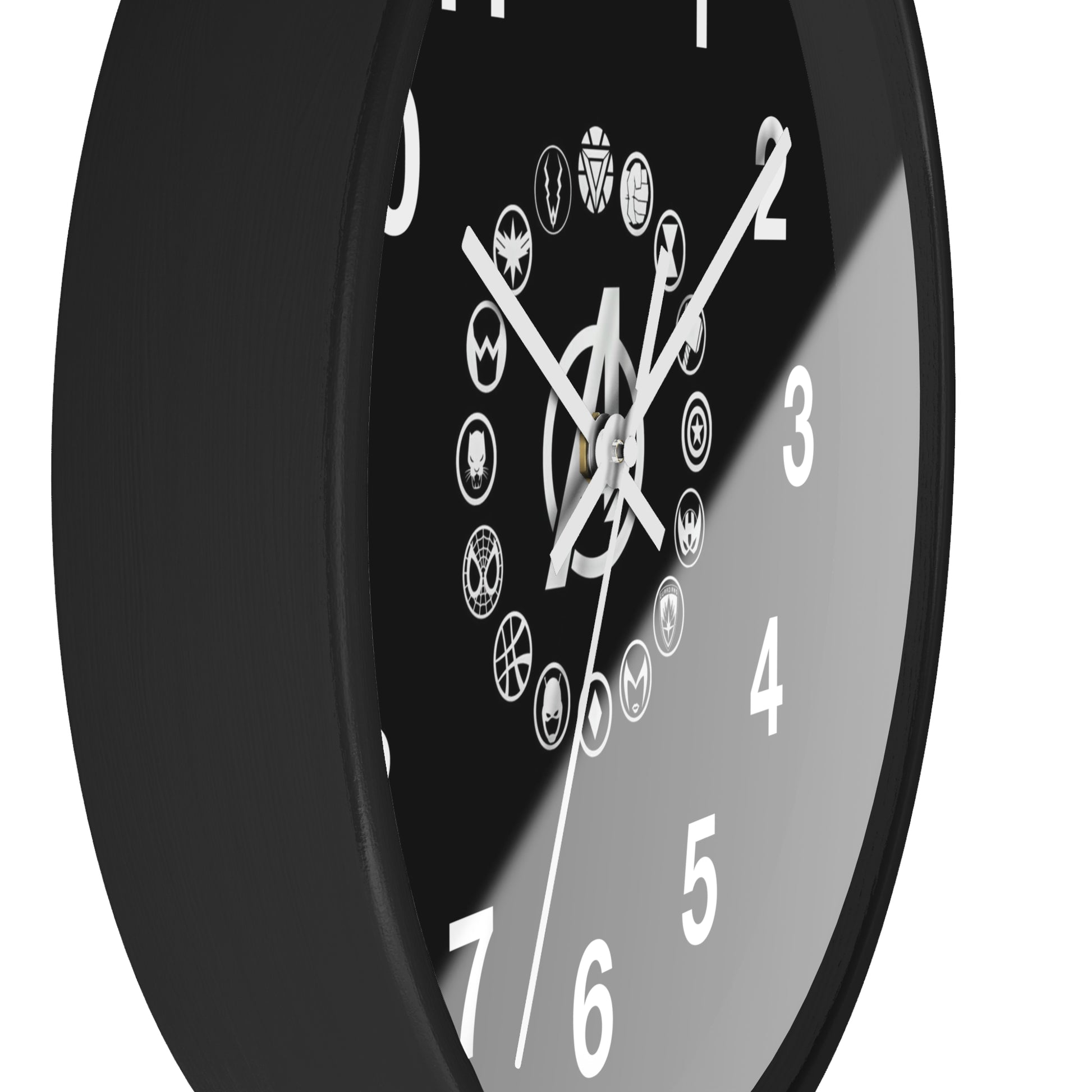 Superhero Wall Clock, Marvel Inspired Timepiece, Unique Gift for Comic Fans, Home Decor, Geeky Wall Art, Kids' Room Accessories