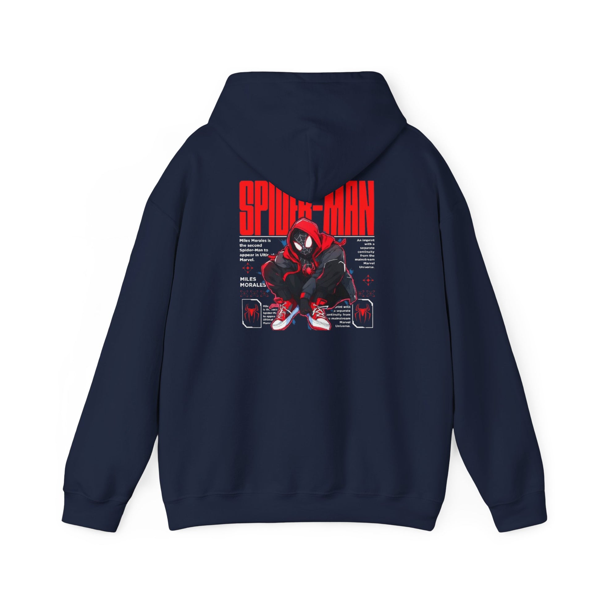 Spider-Man Inspired Heavy Blend Hoodie for Fans, Graphic Sweatshirt for Comic Lovers, Unisex Movie Apparel, Gift Idea for Birthdays, Cosplay