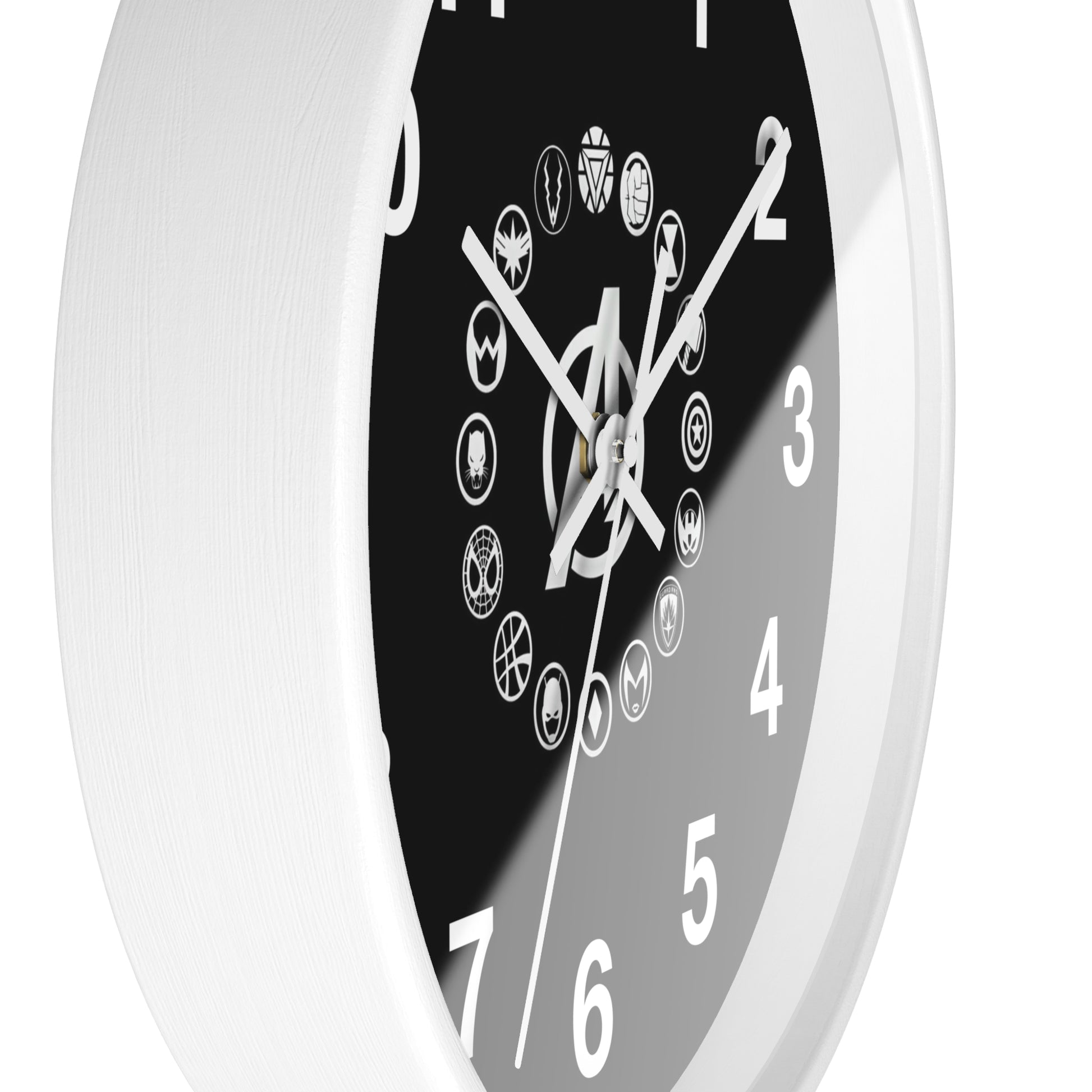 Superhero Wall Clock, Marvel Inspired Timepiece, Unique Gift for Comic Fans, Home Decor, Geeky Wall Art, Kids' Room Accessories