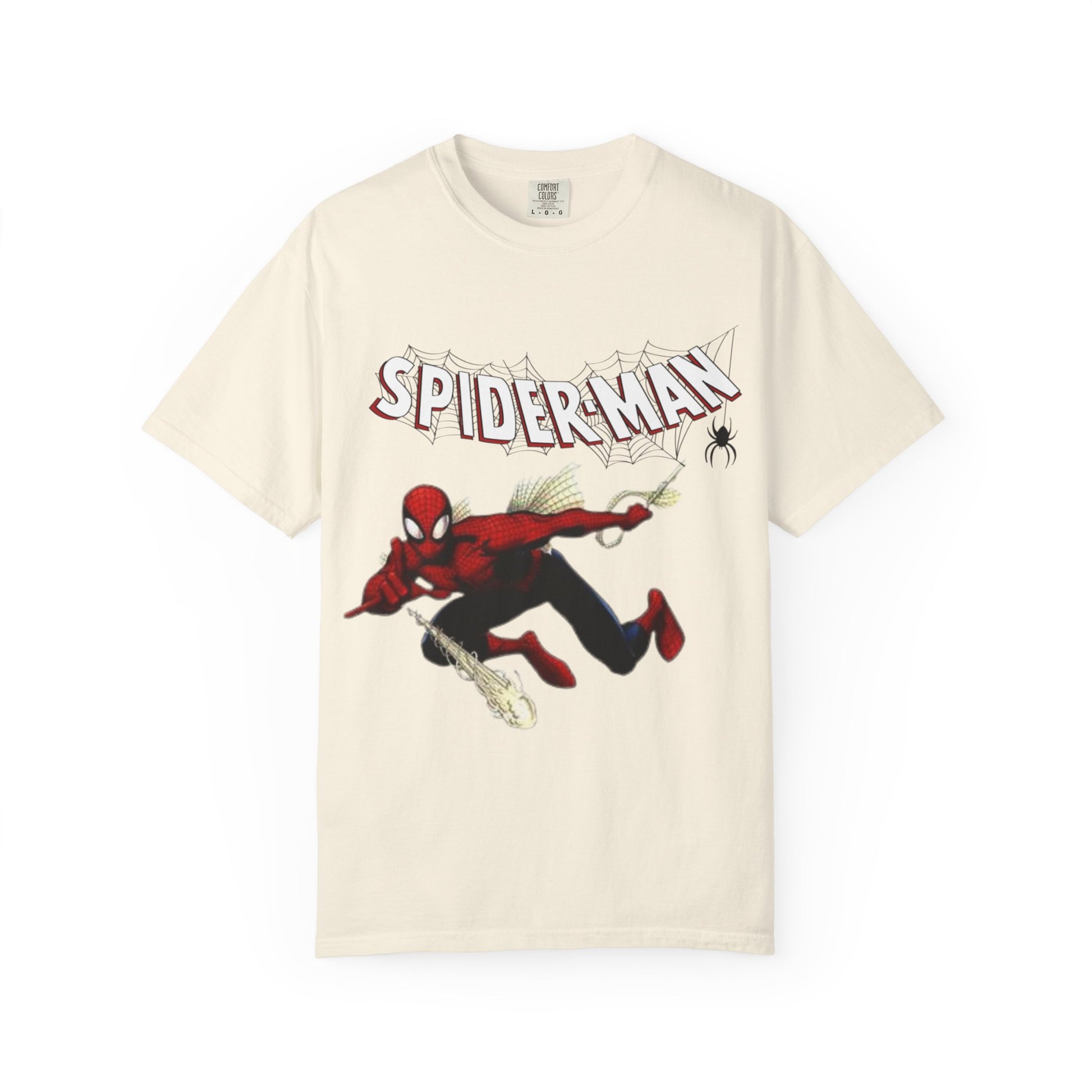 Spiderman Unisex Garment-Dyed T-Shirt | Superhero Apparel, Comic Fan Gift, Nerdy Fashion, Casual Wear, Birthday Gift, Marvel Merchandise