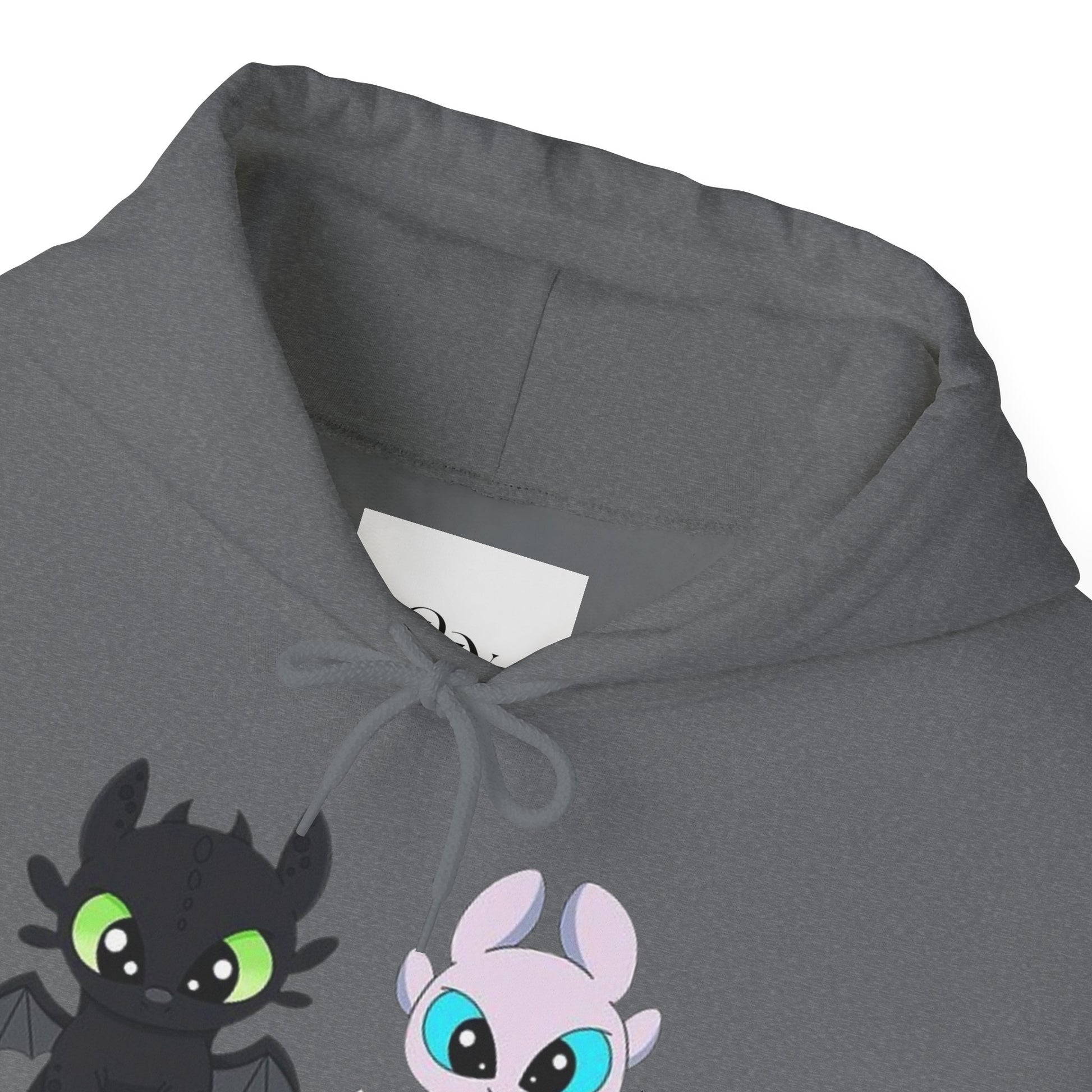 Cute Dragon & Monster Unisex Hoodie, Cozy Sweatshirt for Kids and Adults, Funny Gift for Halloween, Anime Lovers, Stylish Casual Wear