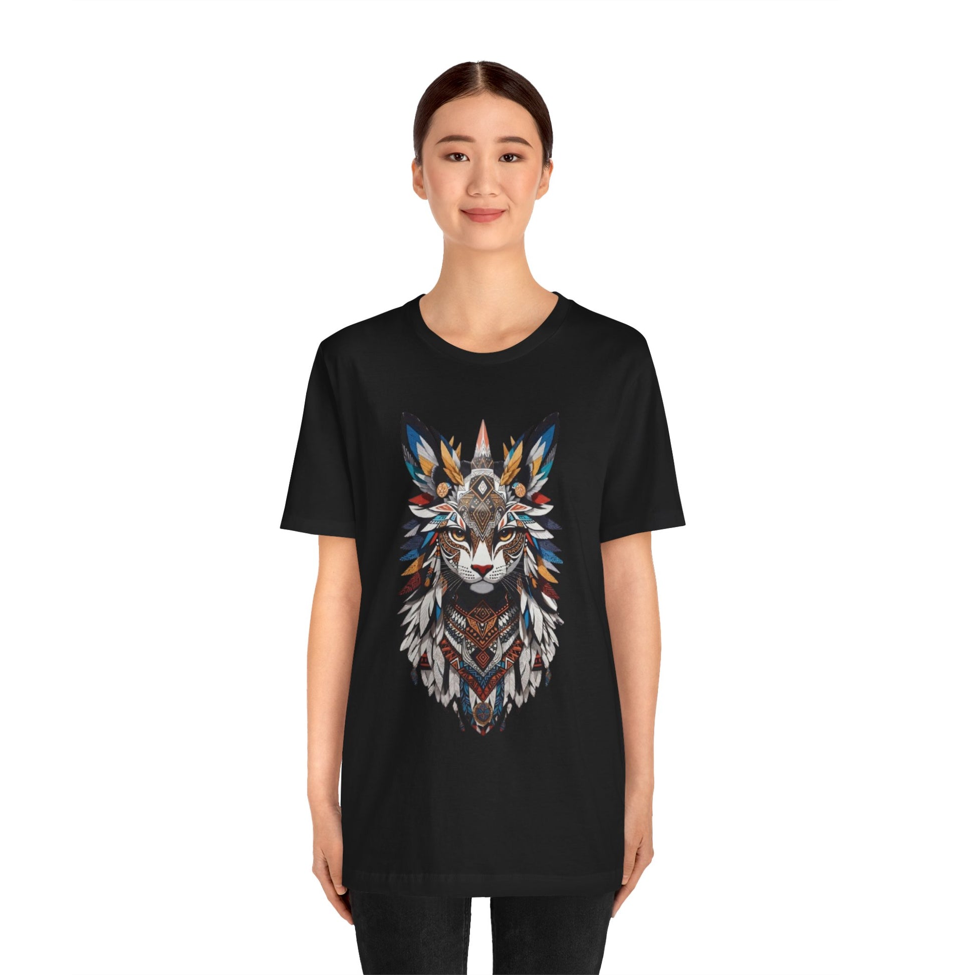 Boho Fox Graphic Tee, Unisex Tee for Nature Lovers, Animal Art Shirt, Eco-Friendly Apparel, Gift for Wildlife Enthusiasts