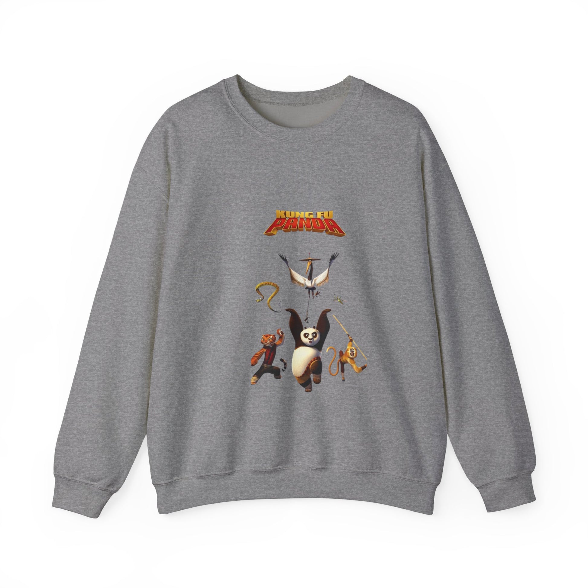 KUNFU PANDA Playful Unisex Crewneck Sweatshirt, Cozy Gift for Animal Lovers, Cartoon Apparel, Funny Sweatshirt, Ideal for Everyday Wear