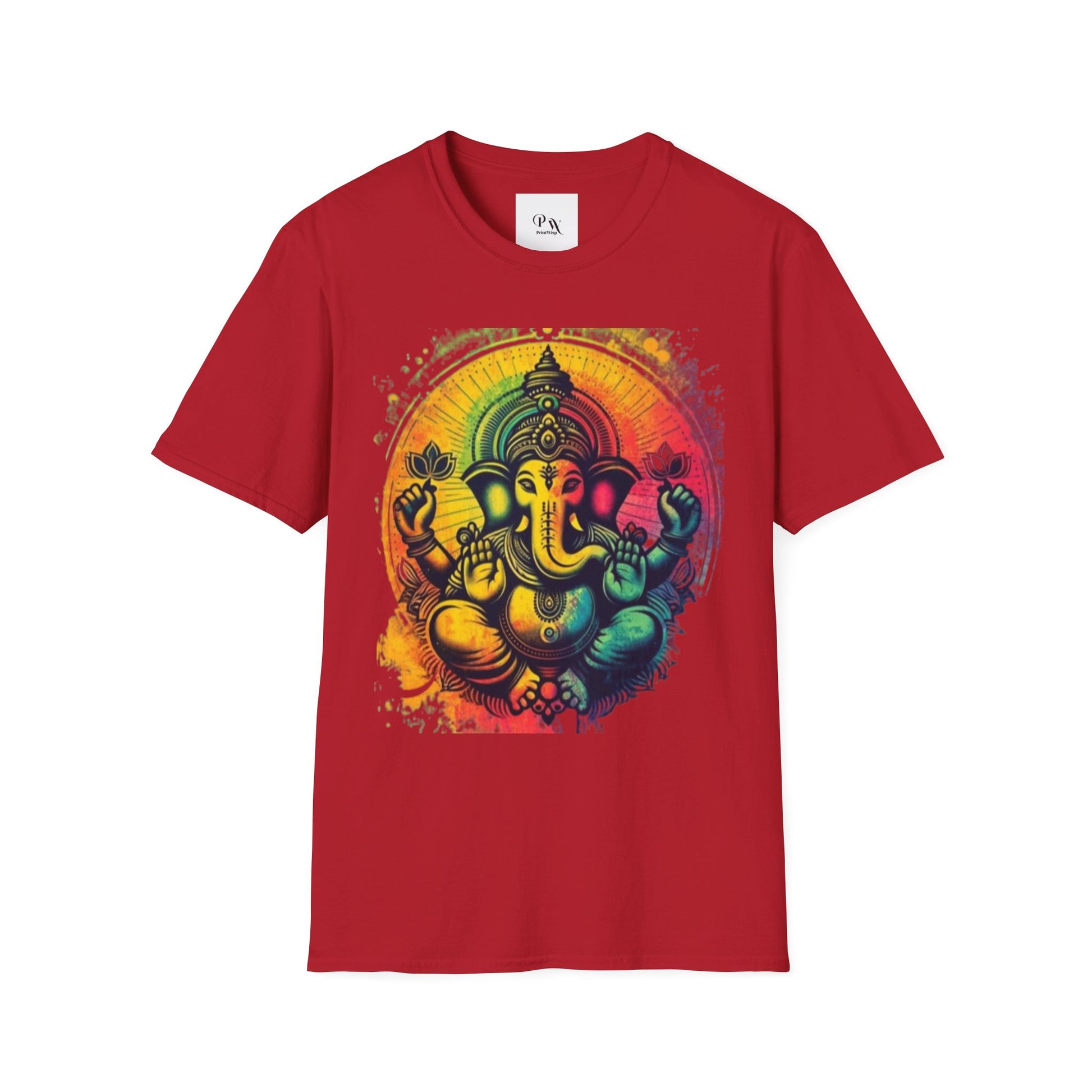 Ganesh T-Shirt, Spiritual Tee, Festival Apparel, Hindu Gifts, Artistic Shirt, Unique Clothing. Can also order in Bulk