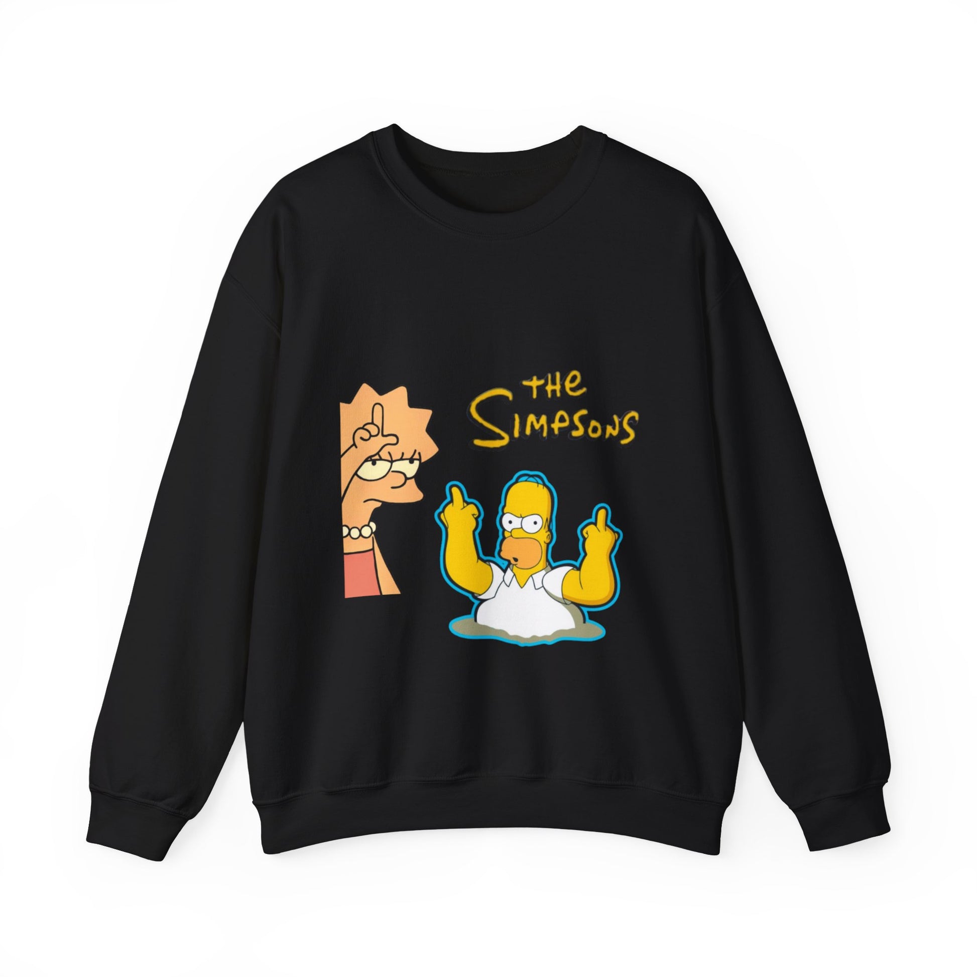 Simpsons Crewneck Sweatshirt - Funny Gifts for Cartoon Lovers, Cozy Lounge Wear, Unisex Sweatshirt, Gift for Dad, Unique Gift Ideas