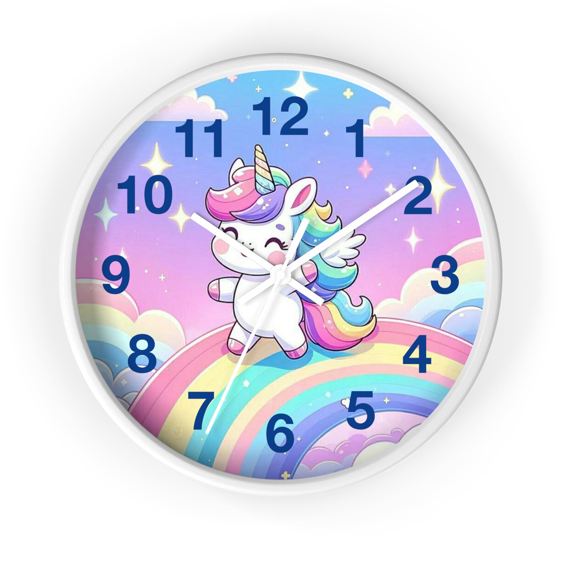Whimsical Unicorn Wall Clock, Cute Home Decor, Gift for Kids, Fantasy Room Accent, Unicorn Lovers' Decor