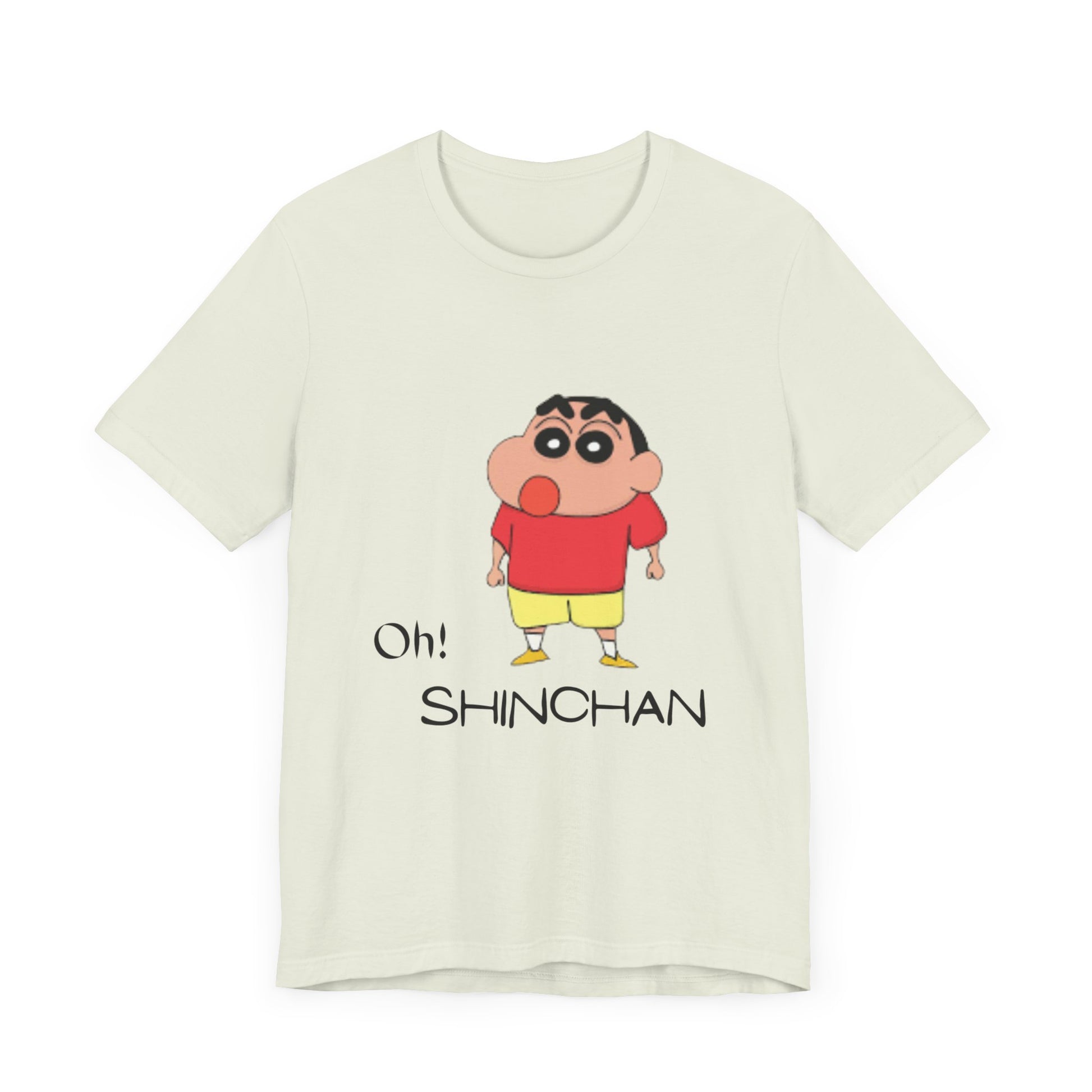 Oh! Shinchan Unisex Jersey Tee, Cartoon Tee, Gift for Kids, Anime Shirt, Funny Graphic T-Shirt, Casual Fun Wear