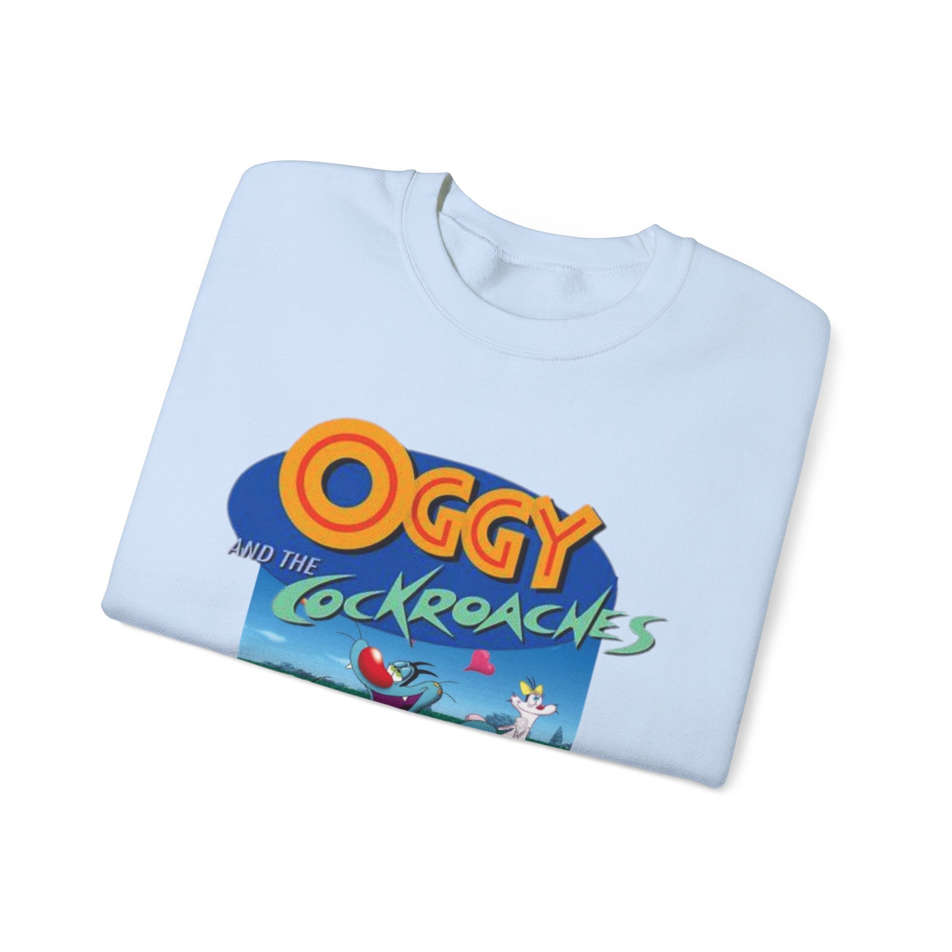 Oggy and the Cockroaches Crewneck Sweatshirt | Fun Gift for Fans, Cozy Apparel, Cartoon Sweatshirt, Casual Wear, Gift for Kids