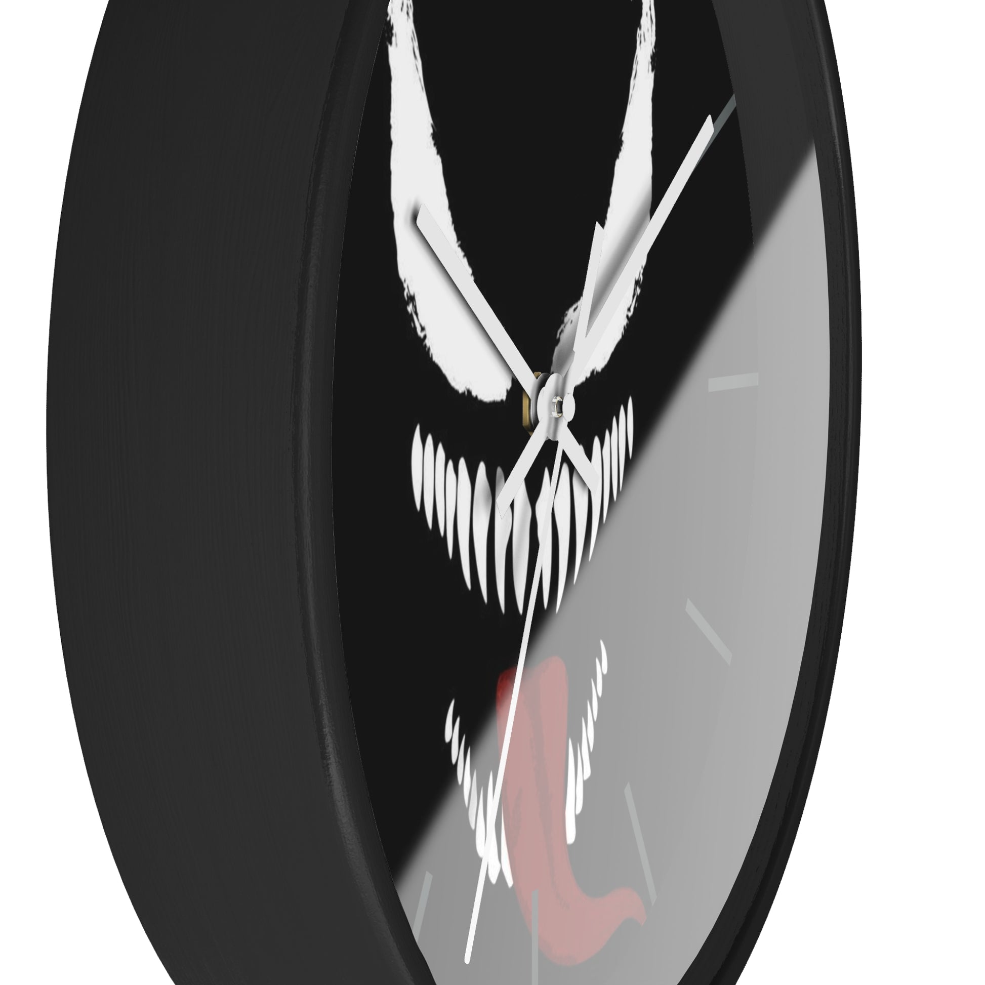 Venom-Inspired Wall Clock, Edgy Home Decor, Unique Gift for Fans, Geeky Office Wall Art, Halloween Decoration