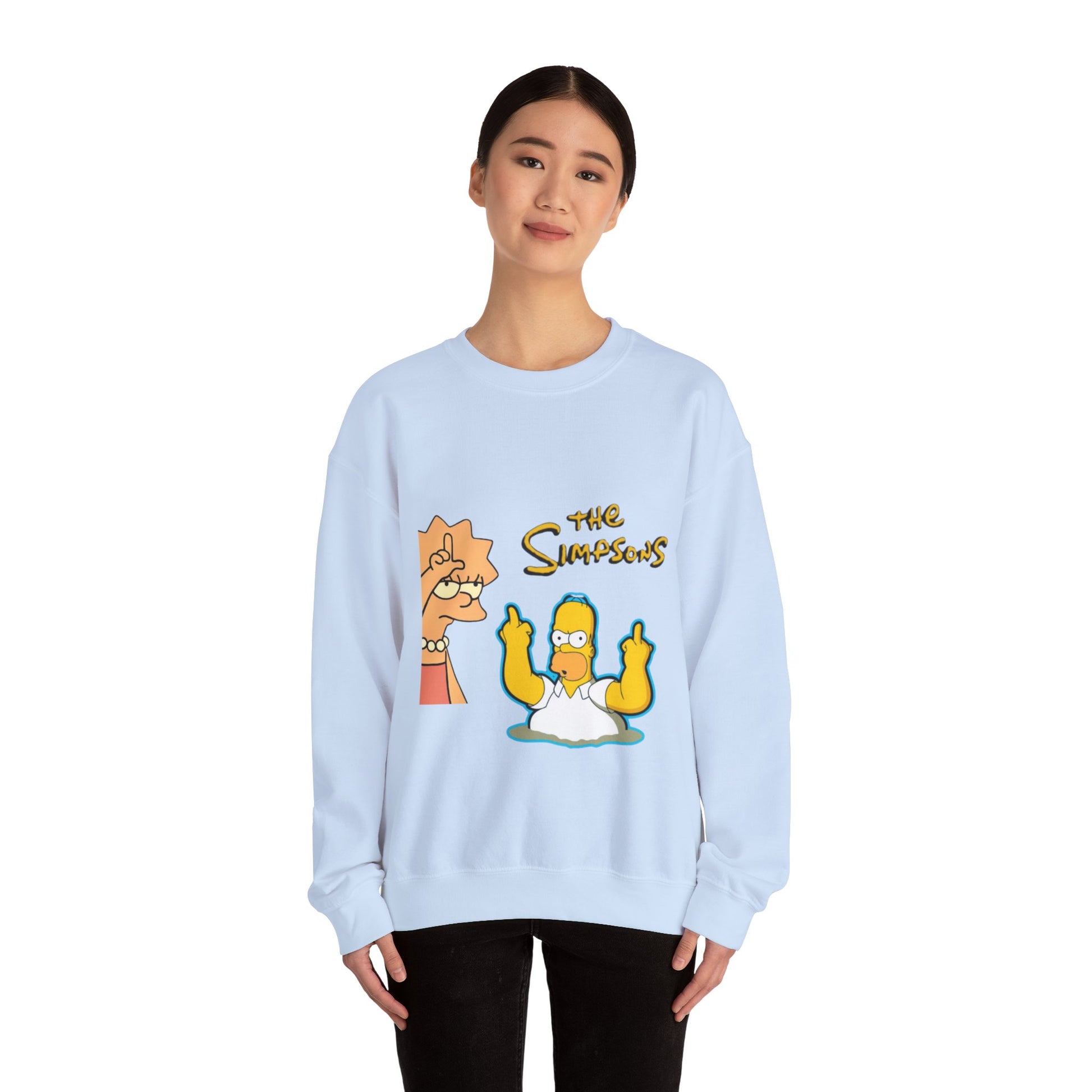 Simpsons Crewneck Sweatshirt - Funny Gifts for Cartoon Lovers, Cozy Lounge Wear, Unisex Sweatshirt, Gift for Dad, Unique Gift Ideas