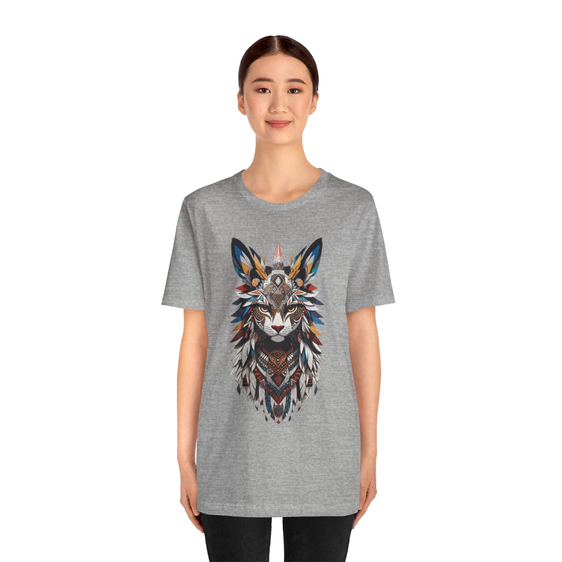 Boho Fox Graphic Tee, Unisex Tee for Nature Lovers, Animal Art Shirt, Eco-Friendly Apparel, Gift for Wildlife Enthusiasts