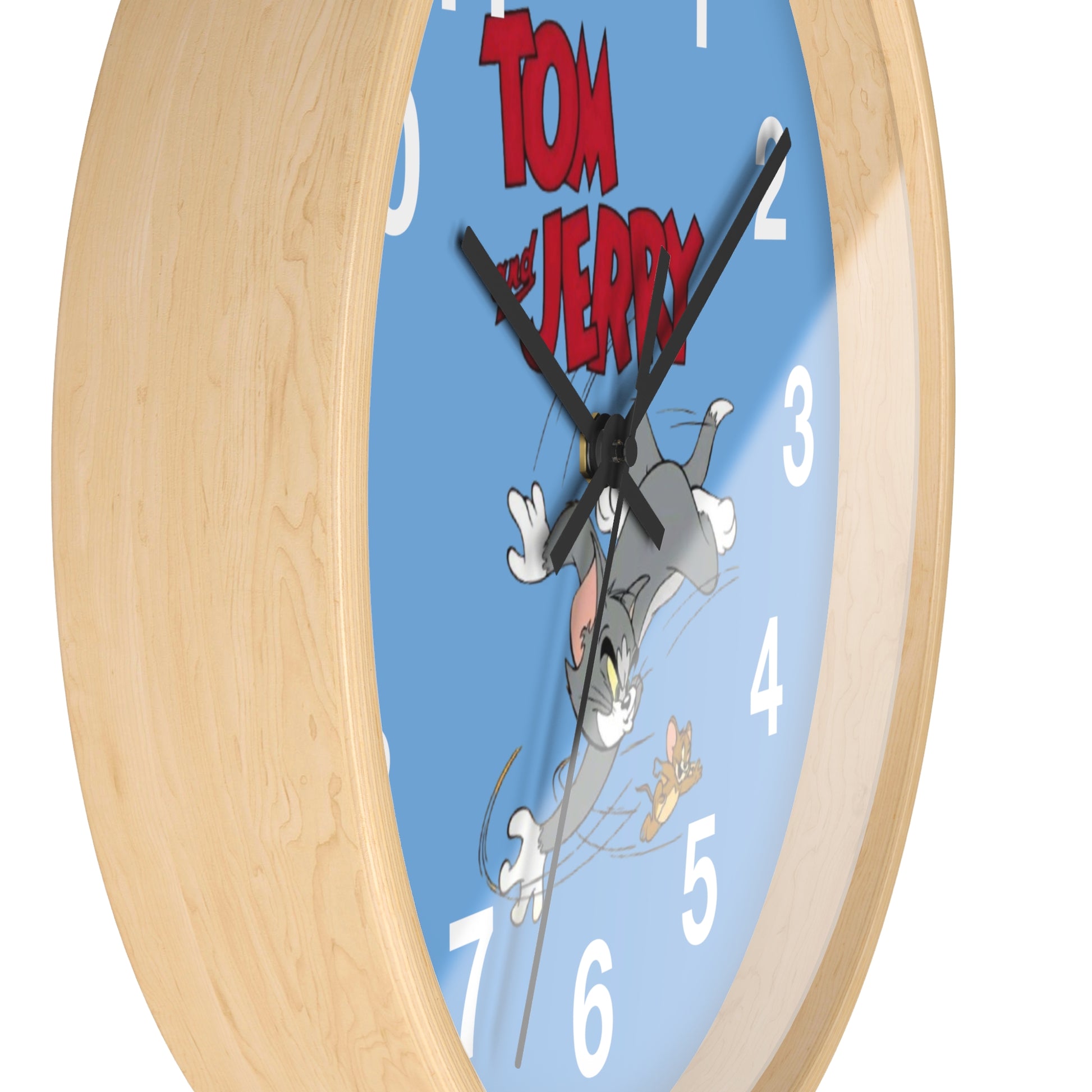 Tom and Jerry Wall Clock, Cartoon Clock, Retro Decor, Kids Room Accessories, Unique Gift, Home Office Wall Art