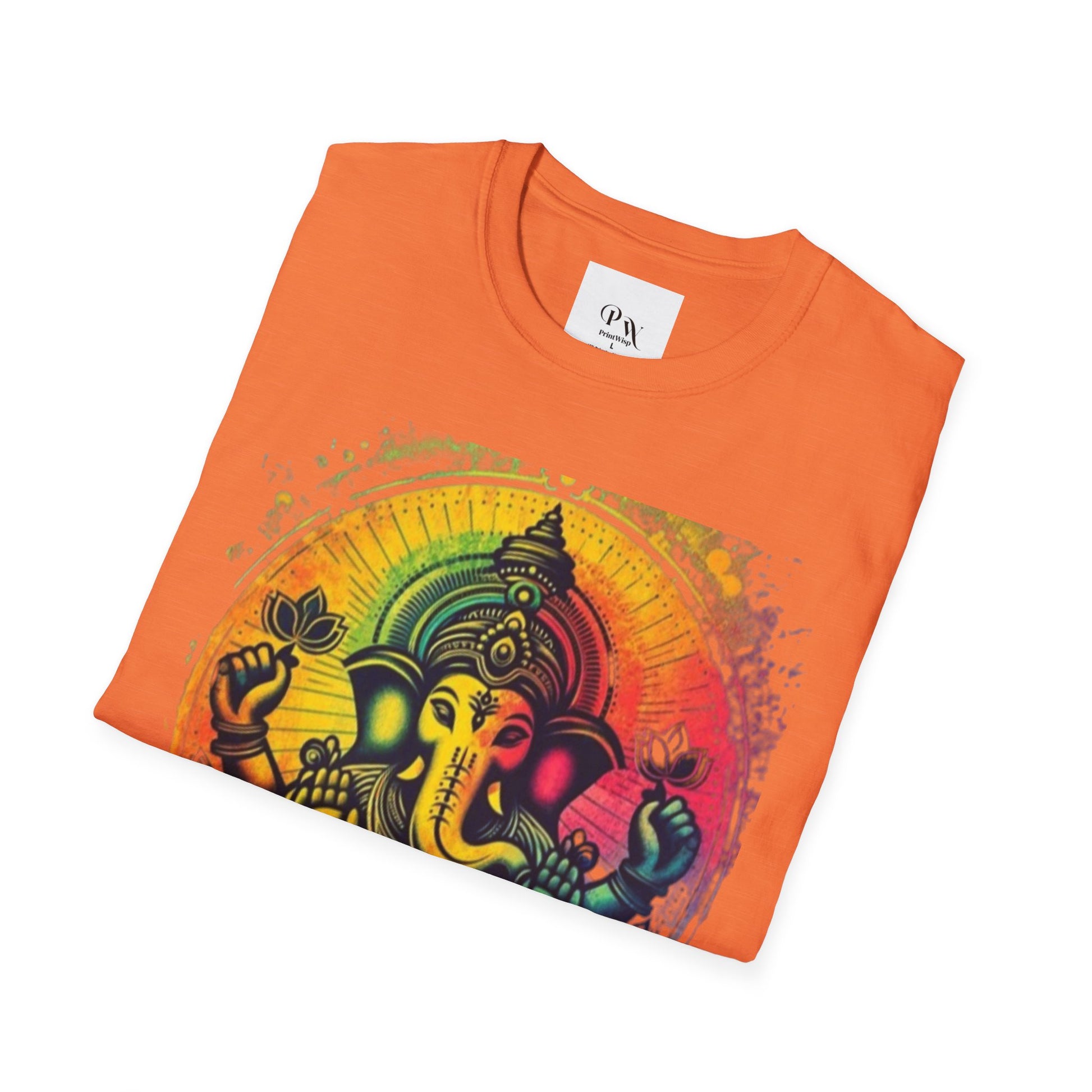 Ganesh T-Shirt, Spiritual Tee, Festival Apparel, Hindu Gifts, Artistic Shirt, Unique Clothing. Can also order in Bulk