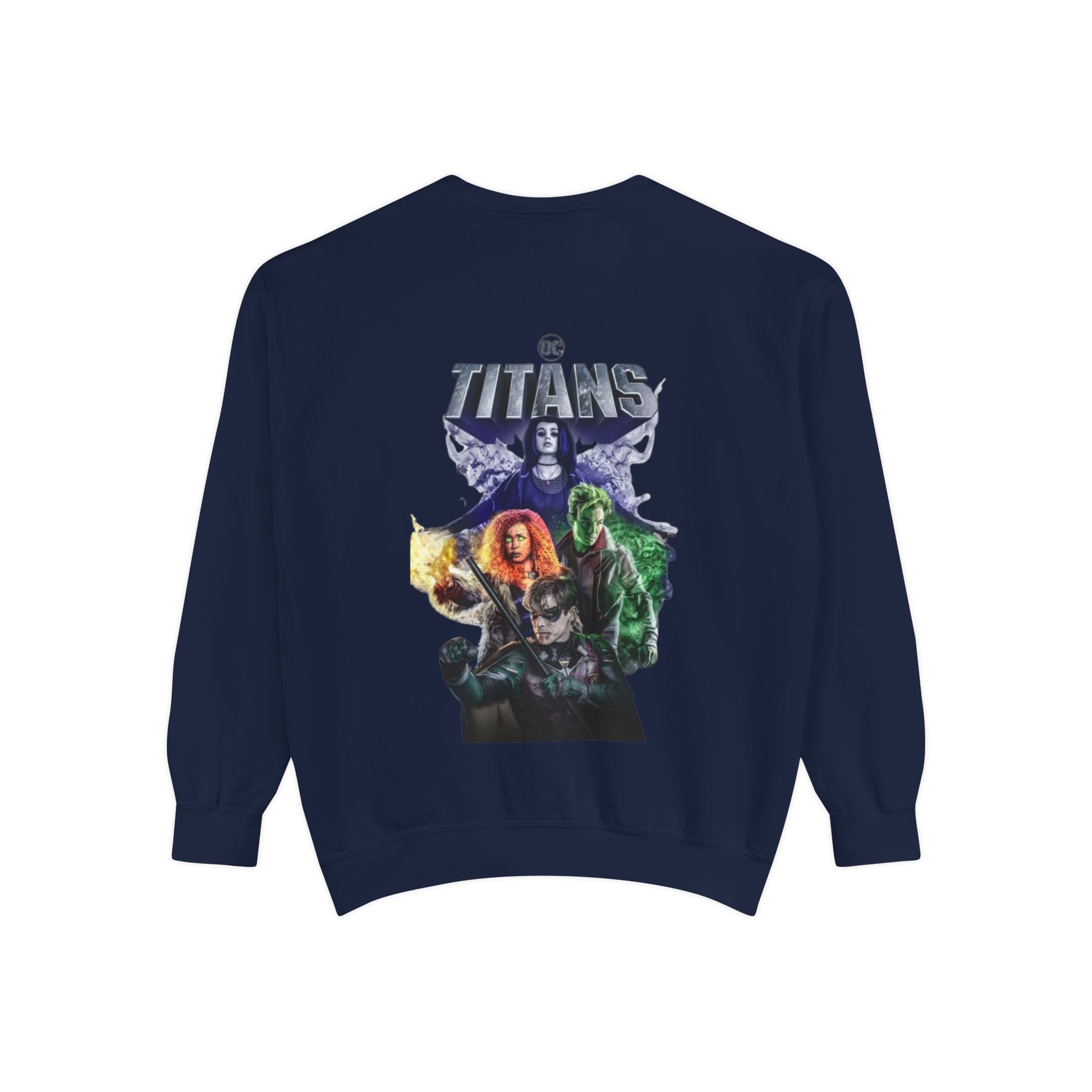 DC Titans Graphic Unisex Sweatshirt, Cozy Sweatshirt for Fans, Perfect Gift for Birthdays, Comfy Spring Fashion, Casual Layering Piece