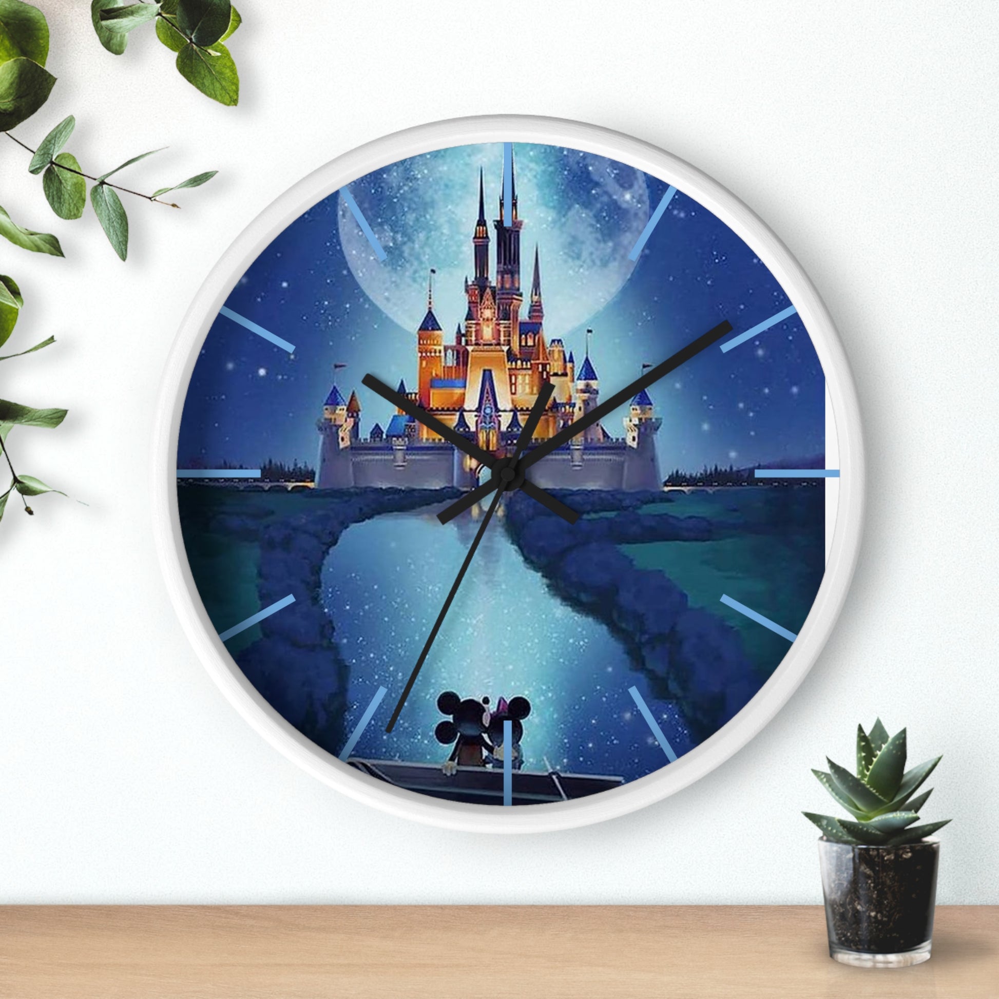 Whimsical Disney Castle Wall Clock, Magical Home Decor, Kids Room Clock, Gift for Disney Lovers, Fairytale Timepiece