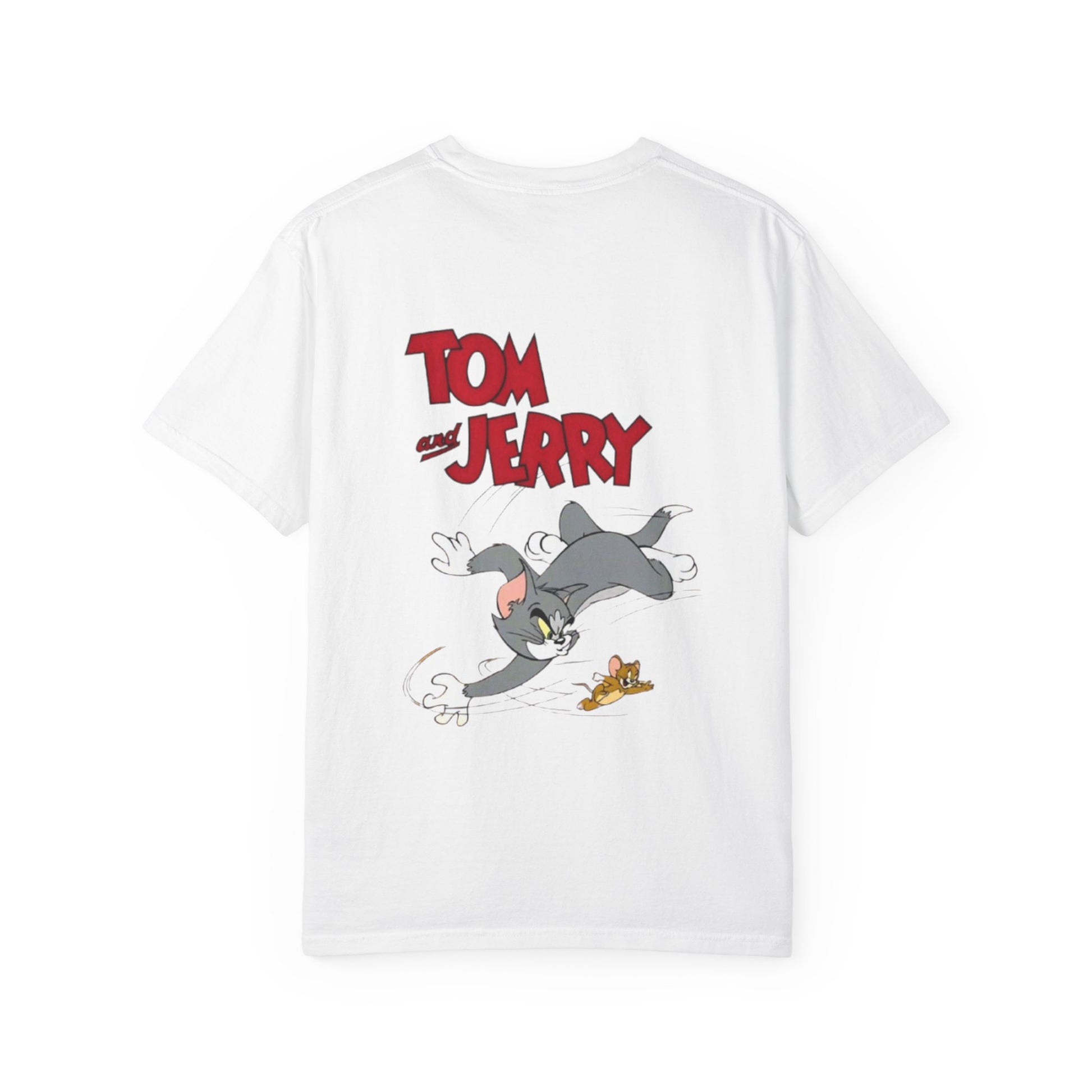 Tom and Jerry Garment-Dyed T-shirt, Cartoon T-shirt, Unisex T-shirt, Funny Shirt, Vintage Cartoon Tee, Gift for Him/Her