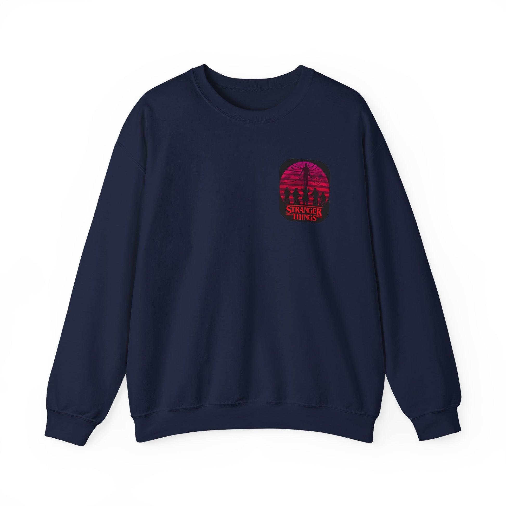 Stranger things Artistic Crewneck Sweatshirt, Cozy Sweatshirt, Unique Gift, Gender Neutral Apparel, Creative Fashion, Everyday Wear, Casual Style