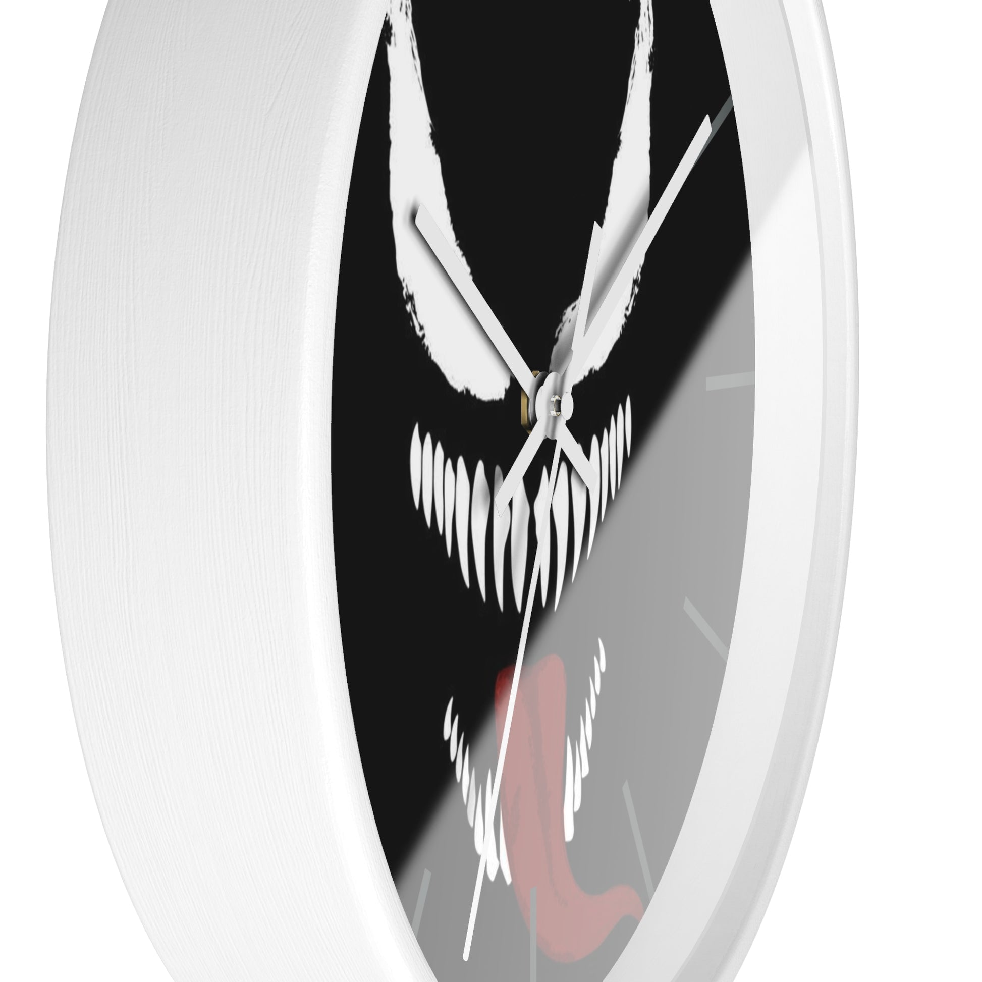 Venom-Inspired Wall Clock, Edgy Home Decor, Unique Gift for Fans, Geeky Office Wall Art, Halloween Decoration