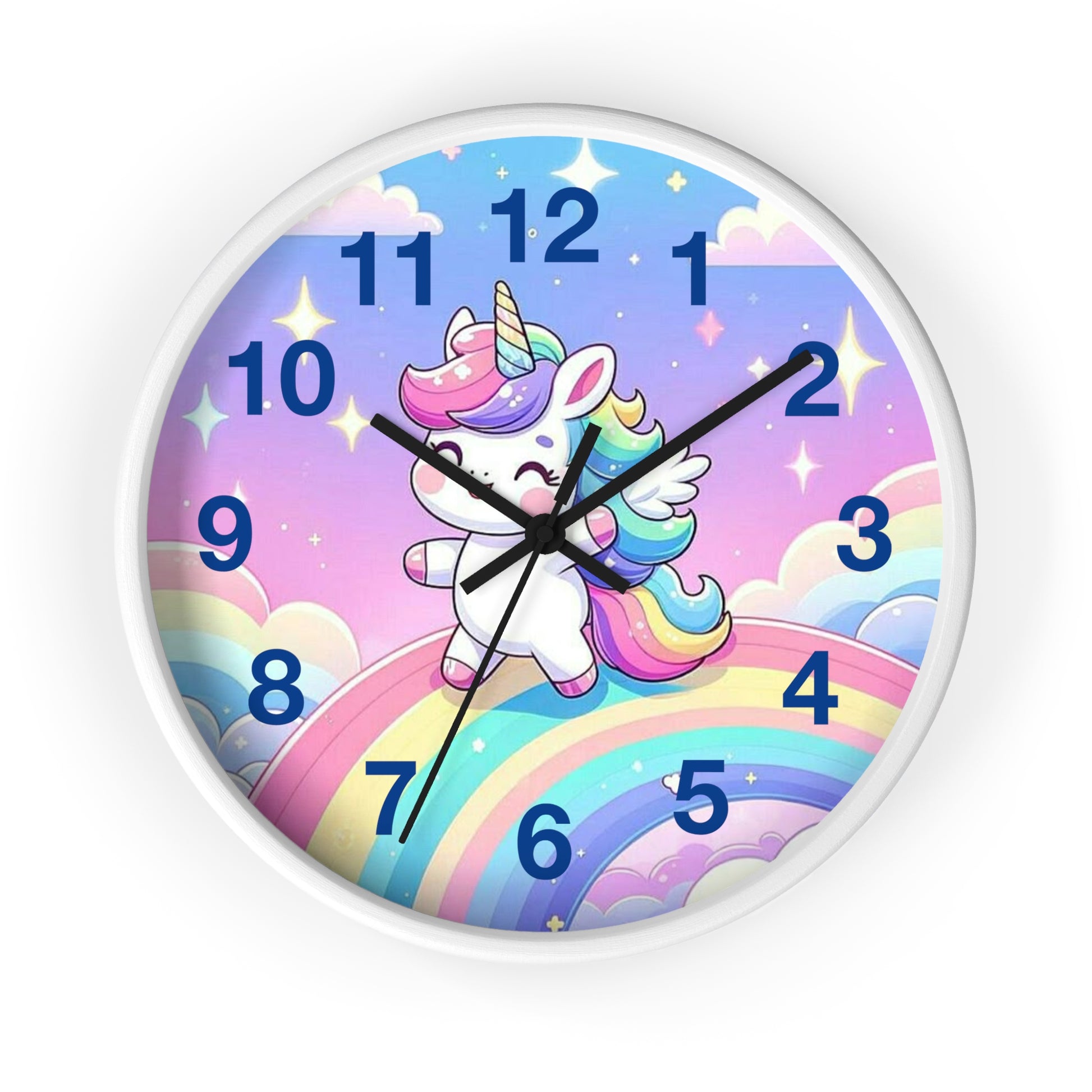 Whimsical Unicorn Wall Clock, Cute Home Decor, Gift for Kids, Fantasy Room Accent, Unicorn Lovers' Decor