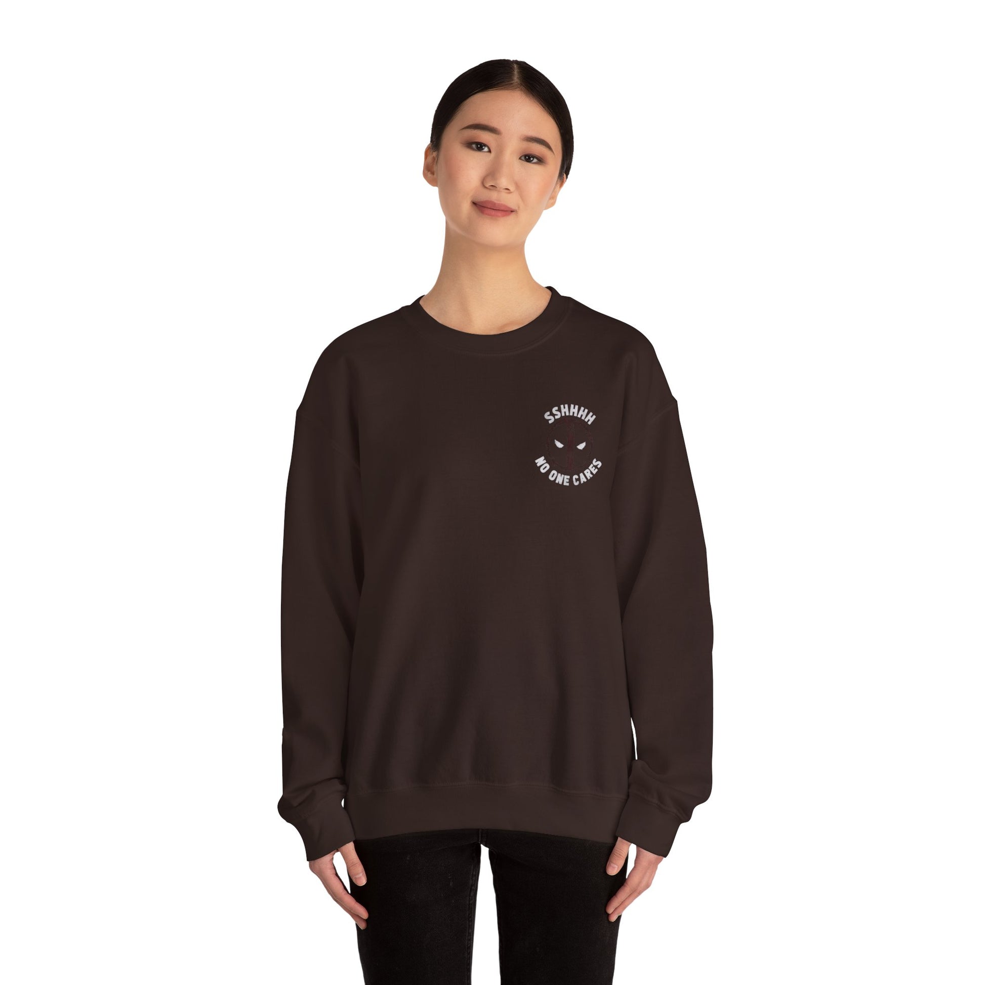 DEADPOOL Humorous Unisex Sweatshirt, Cozy Crewneck, Gift for Friends, Casual Wear, Fun Statement Sweatshirt