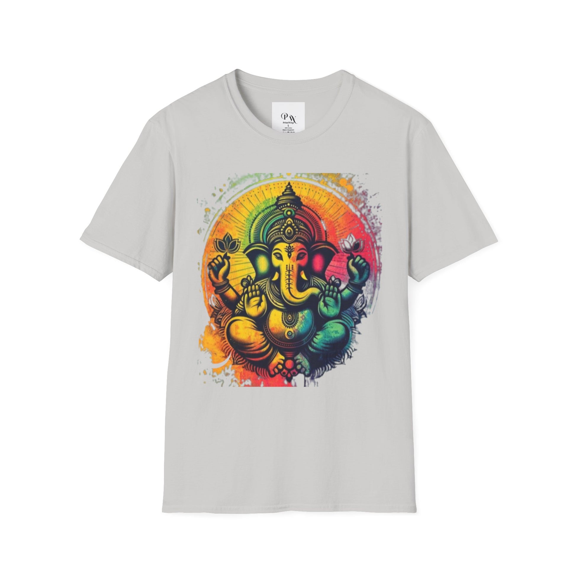 Ganesh T-Shirt, Spiritual Tee, Festival Apparel, Hindu Gifts, Artistic Shirt, Unique Clothing. Can also order in Bulk
