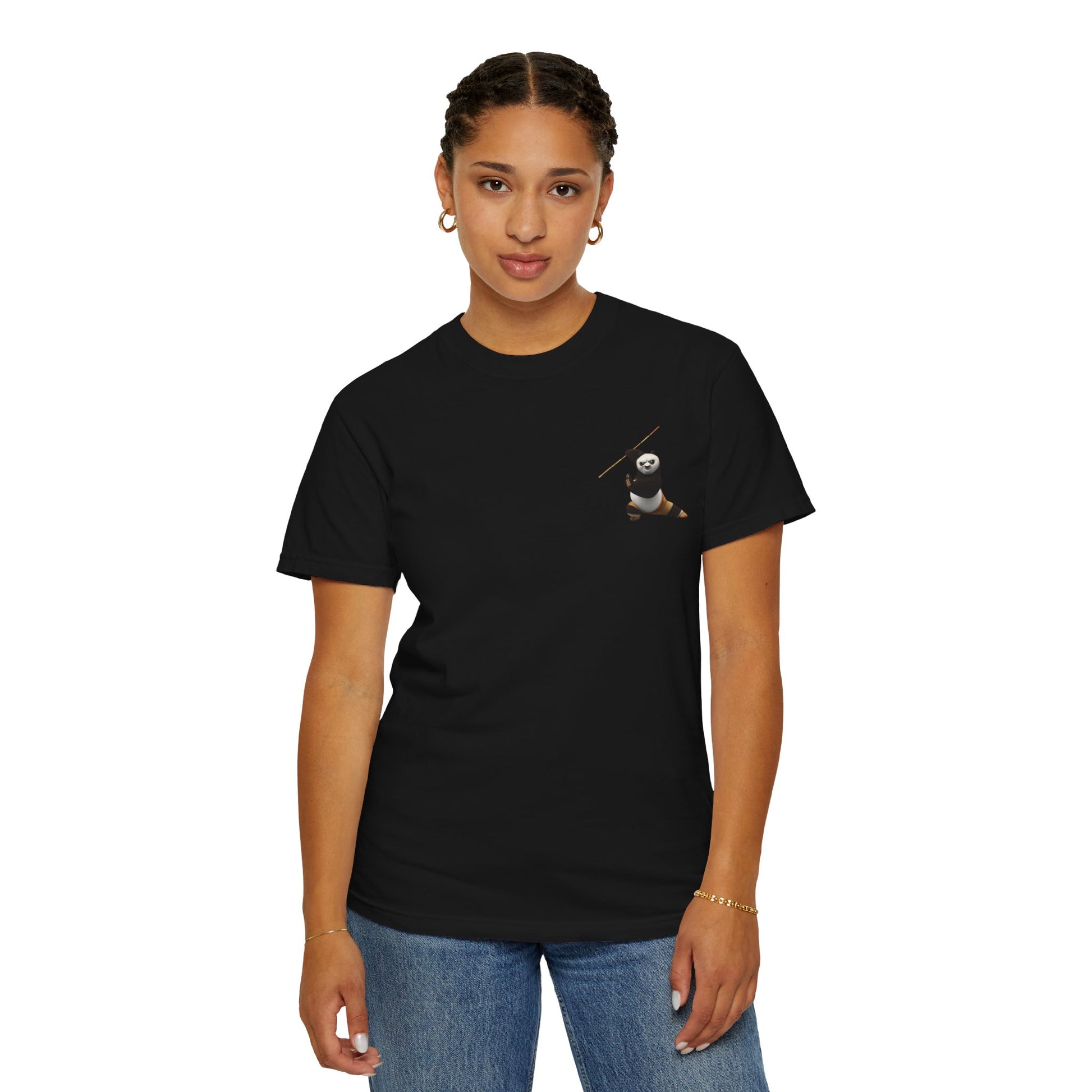 Kung Fu Panda Unisex Garment-Dyed T-Shirt, Cute Panda Tee, Movie Merchandise, Casual Wear, Gift for Fans