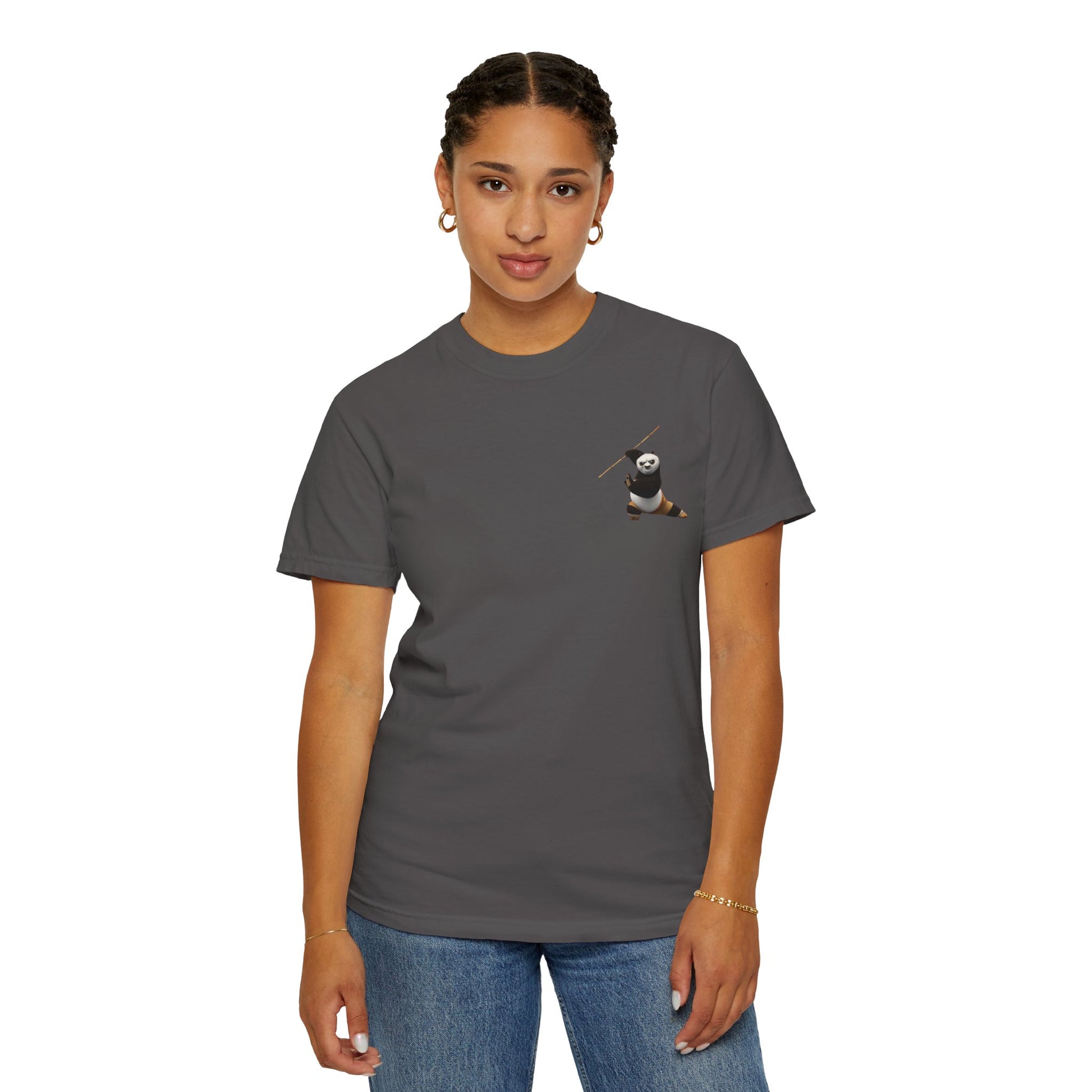 Kung Fu Panda Unisex Garment-Dyed T-Shirt, Cute Panda Tee, Movie Merchandise, Casual Wear, Gift for Fans