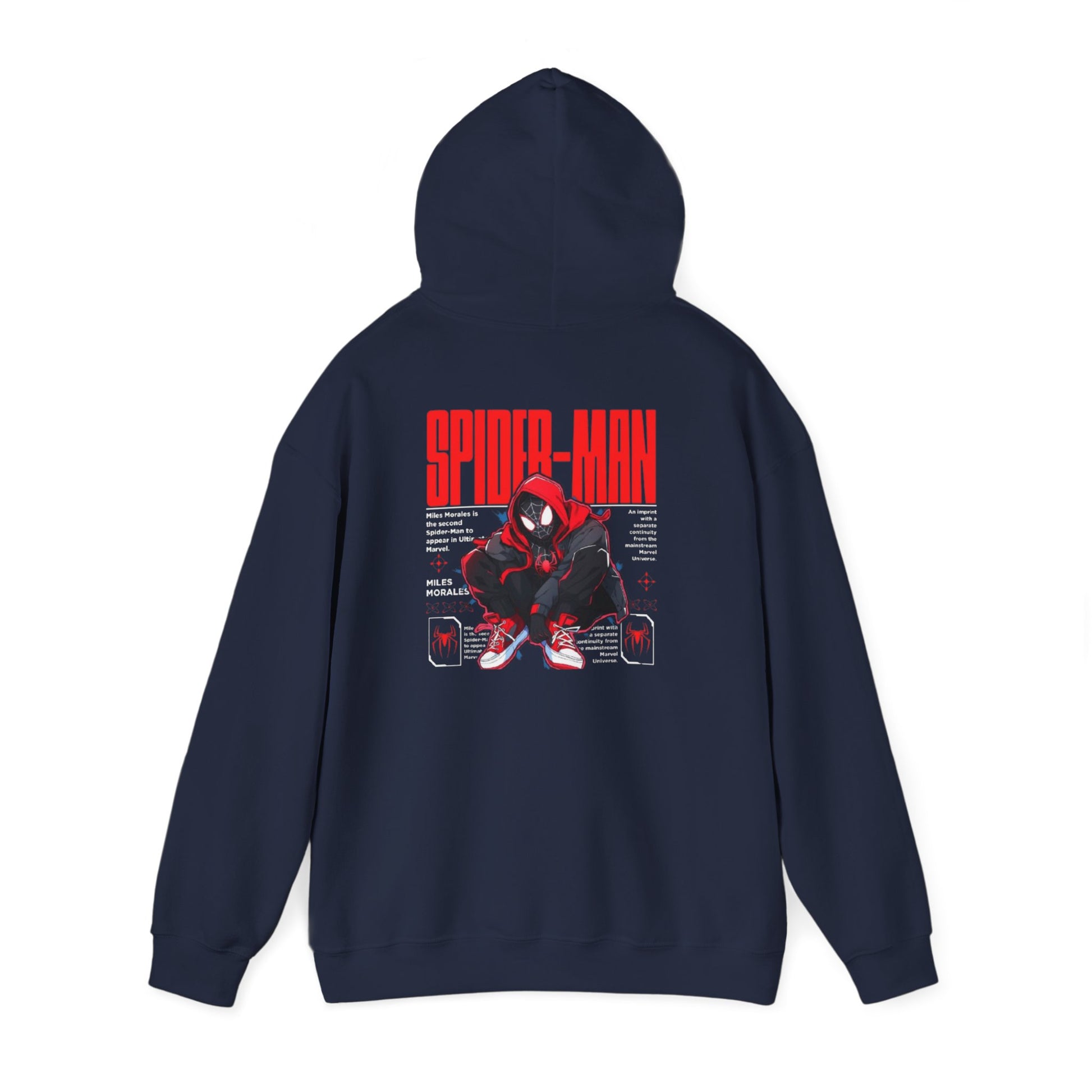 Spider-Man Inspired Heavy Blend Hoodie for Fans, Graphic Sweatshirt for Comic Lovers, Unisex Movie Apparel, Gift Idea for Birthdays, Cosplay